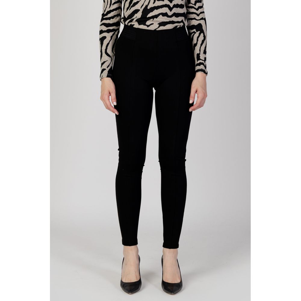 Only Schwarze Viskose-Leggings