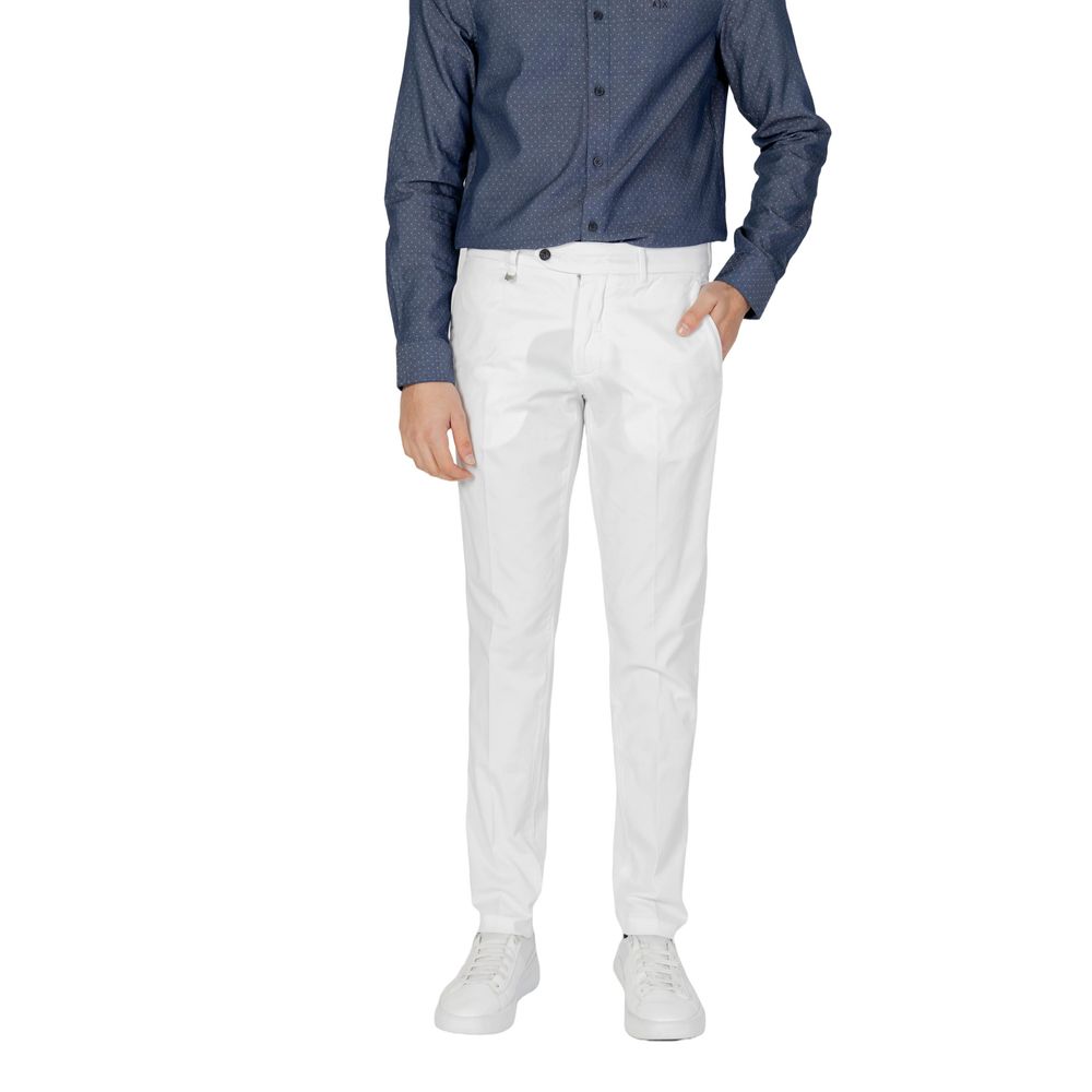 Antony Morato Cremefarbene Baumwoll-Skinny-Hose
