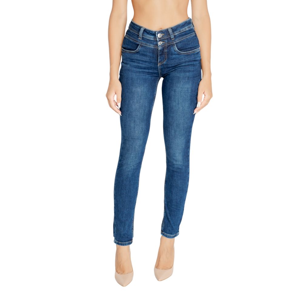 Street One Blaue Baumwoll-Mom-Jeans