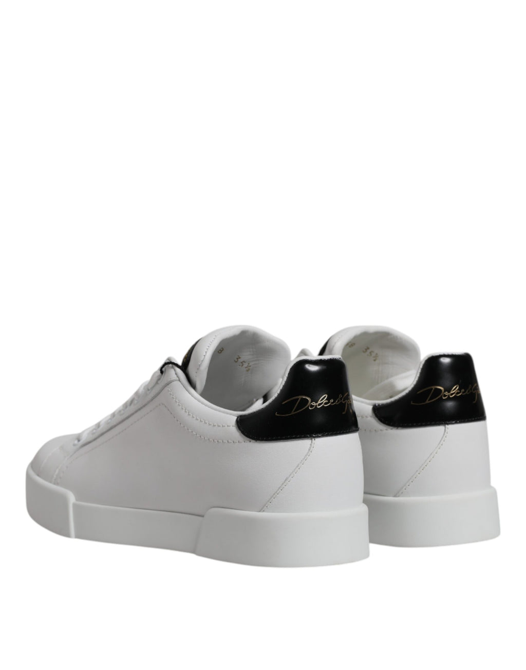Dolce & Gabbana Weißes Leder Klassische Low Top Sneakers Schuhe