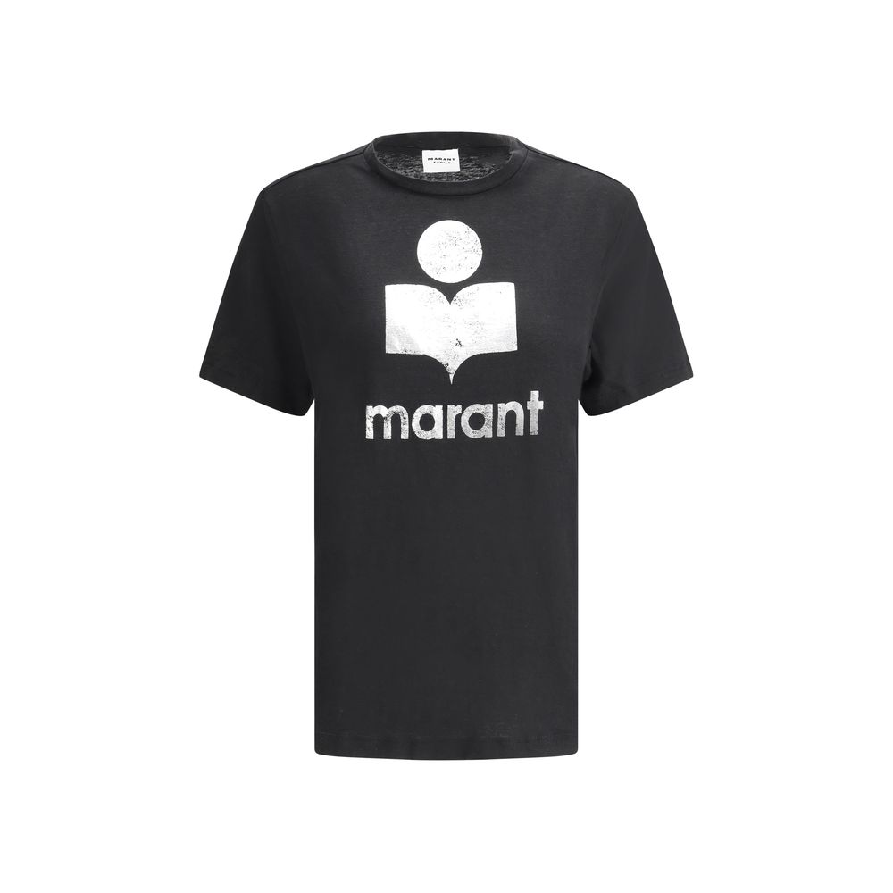 Marant Etoile Schwarzes Leinen-T-Shirt