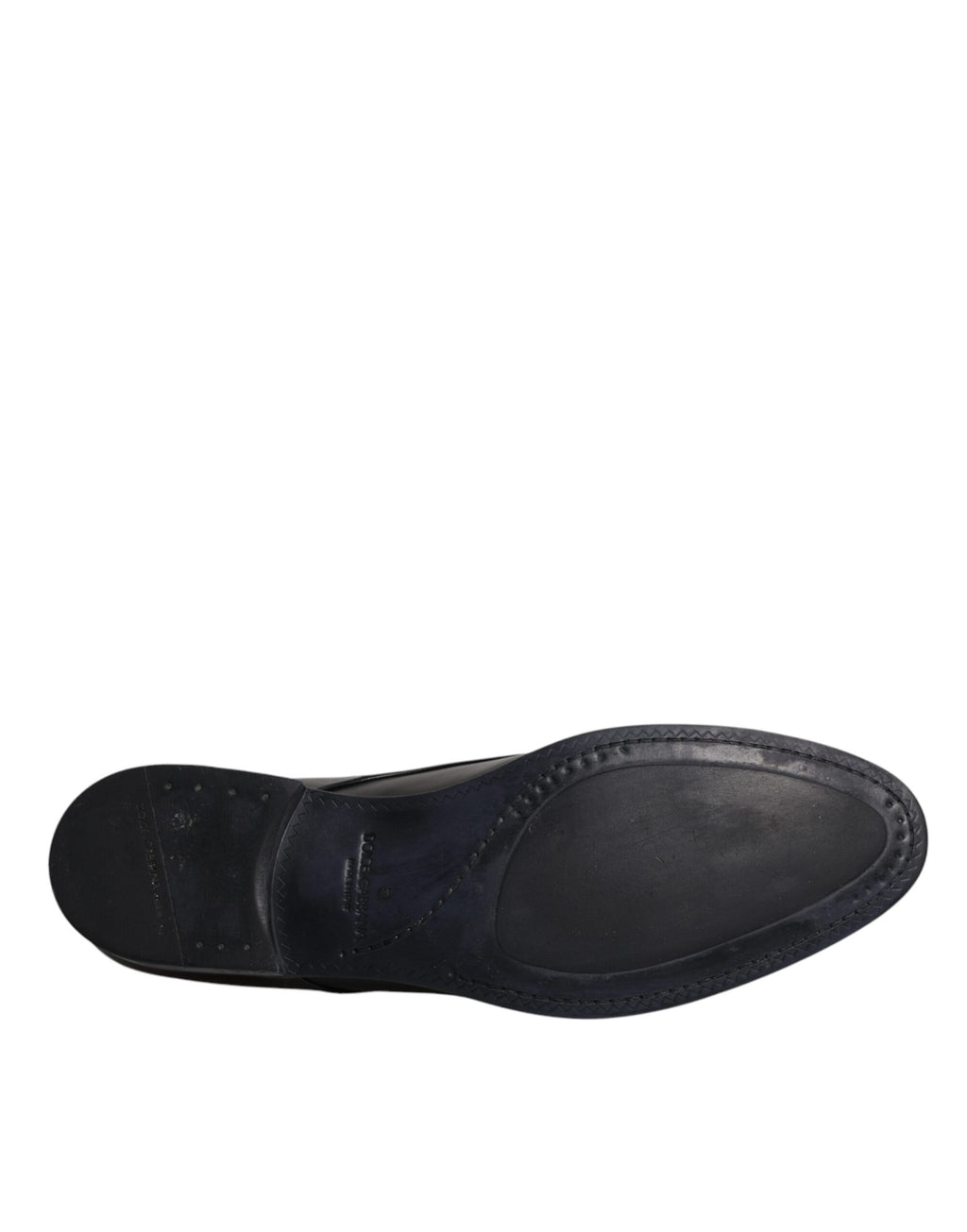 Dolce & Gabbana Schwarzes Lackleder Derby Herren Anzugschuhe