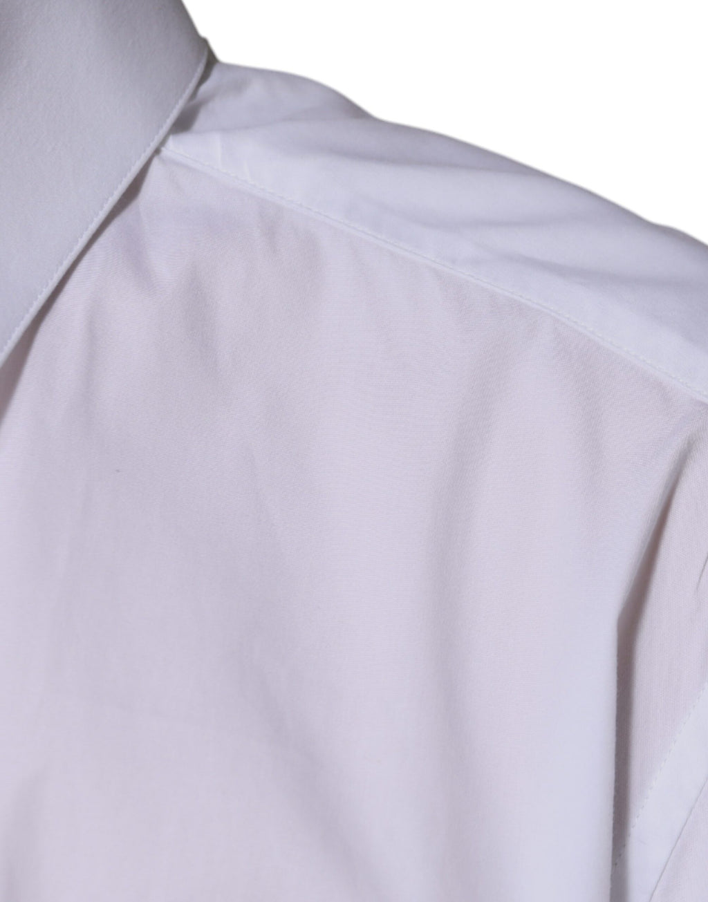 Dolce & Gabbana Weißes Baumwollhemd mit langen Ärmeln GOLD