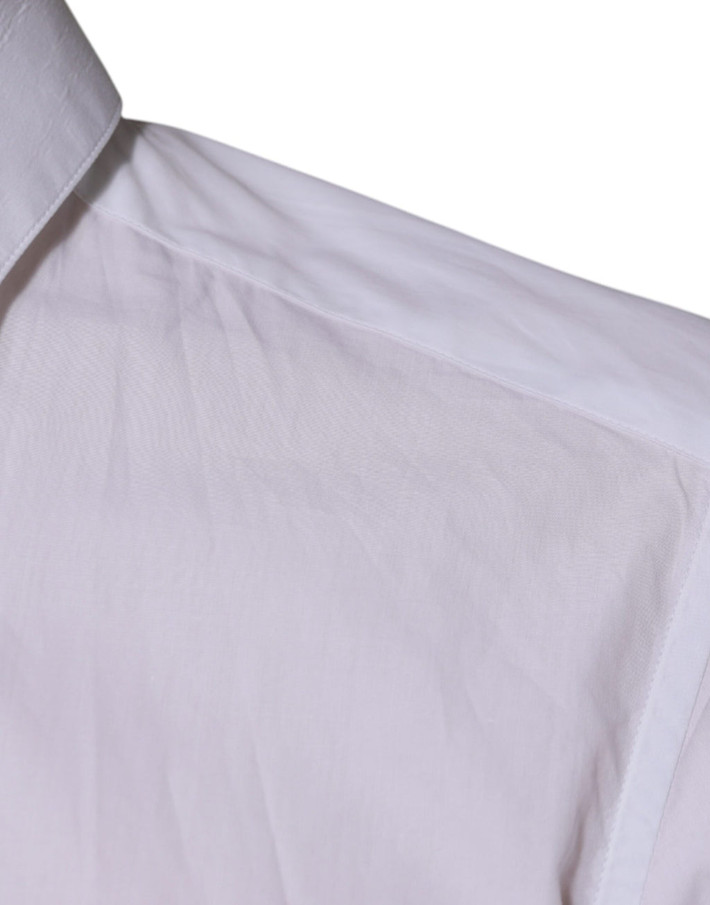 Dolce & Gabbana Weißes langärmeliges Hemd aus Baumwolle für formelle Anlässe