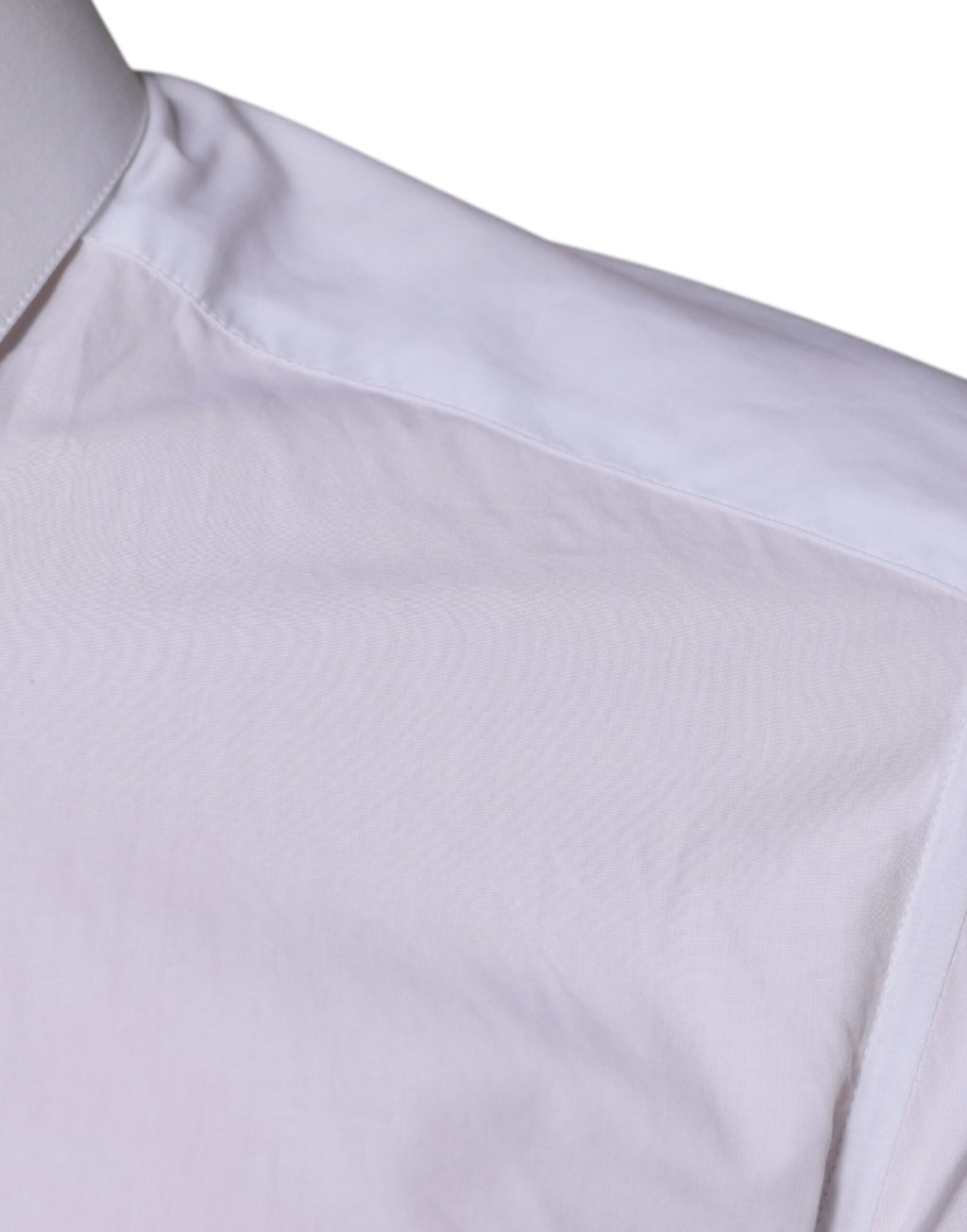 Dolce & Gabbana Weiß Baumwolle Langarm GOLD Kleid Männer Hemd