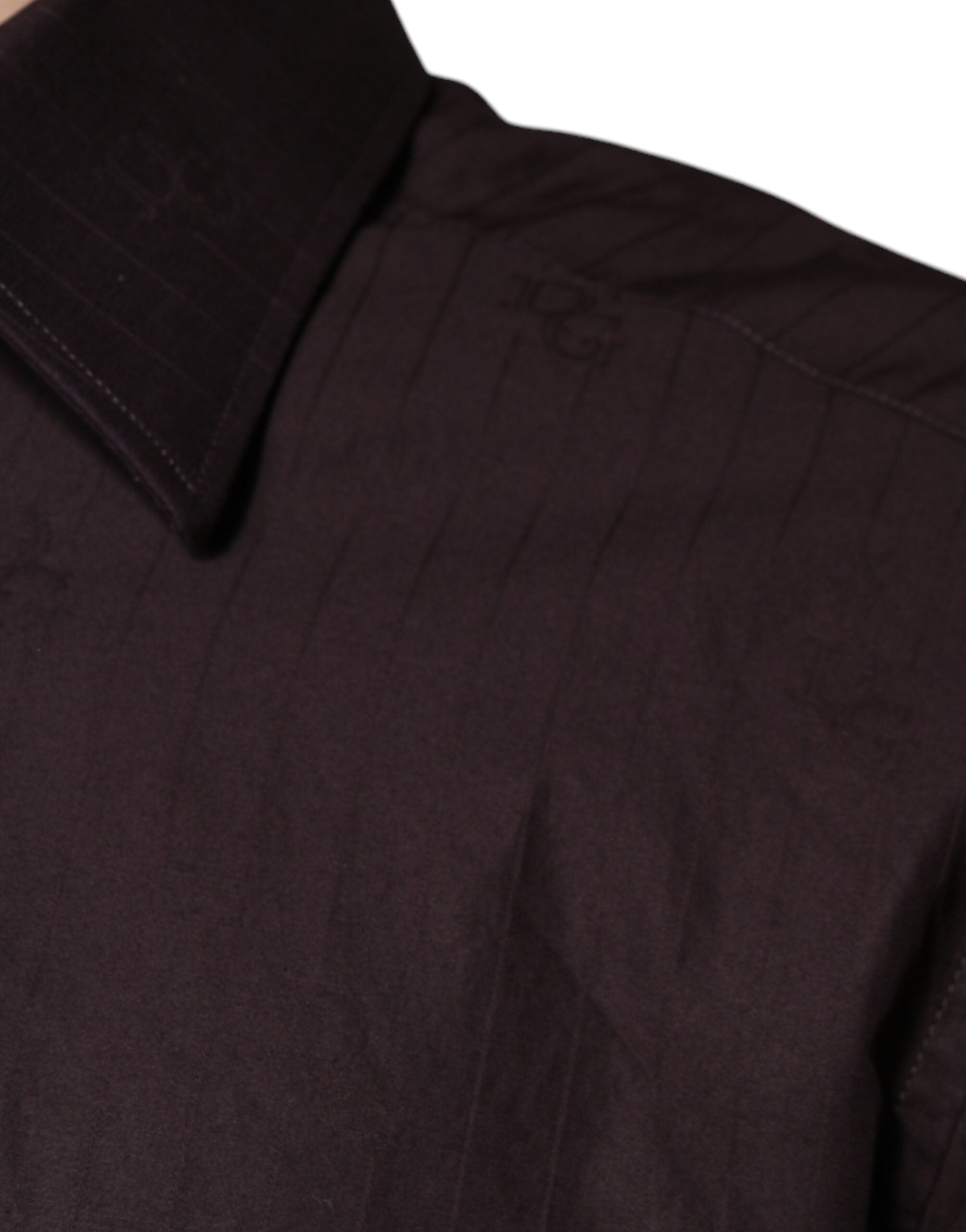 Dolce & Gabbana Lila Baumwolle Slim Fit MARTINI Kleid Hemd