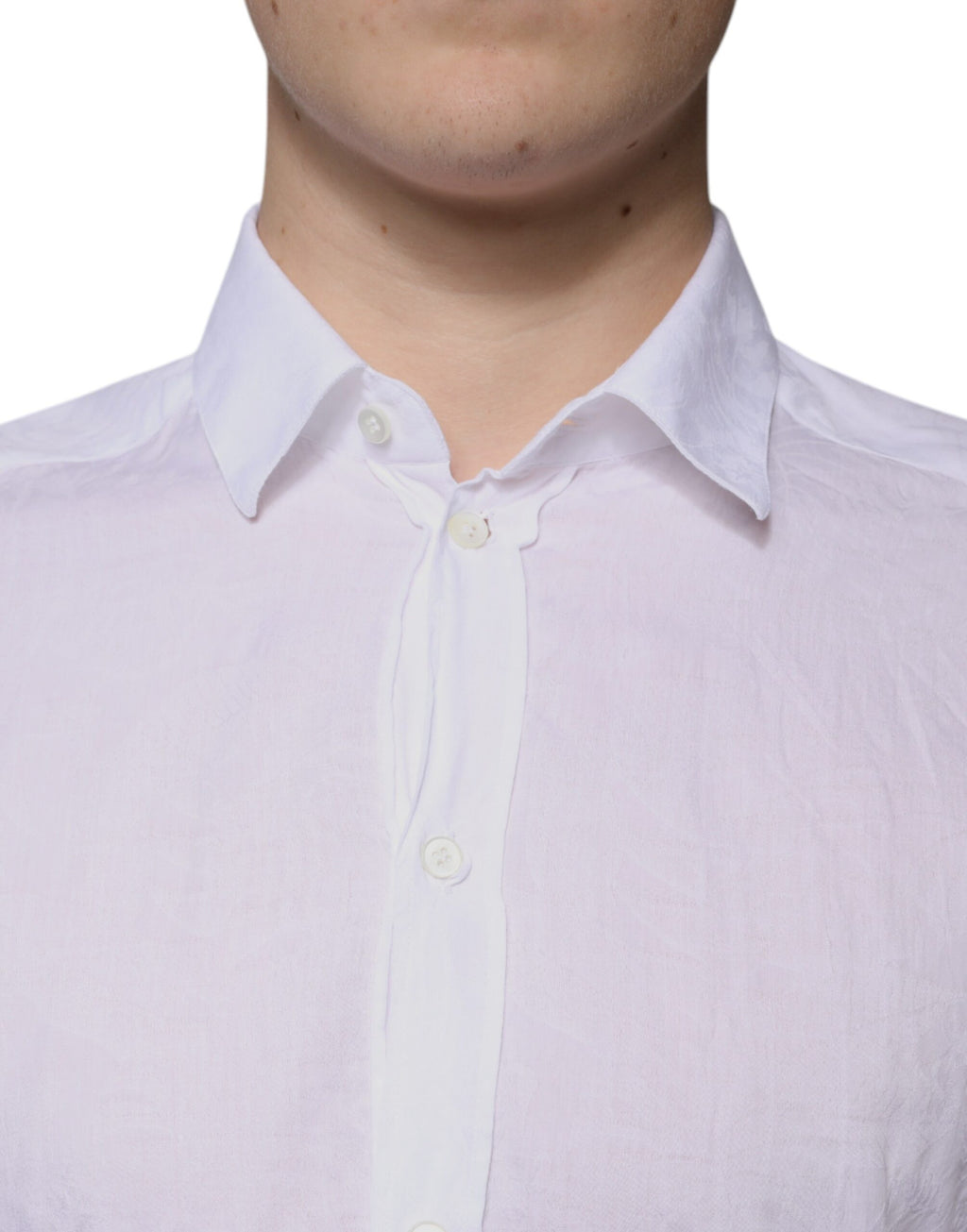 Dolce & Gabbana Weißes Slim Fit Hemd aus Baumwolle für Herren