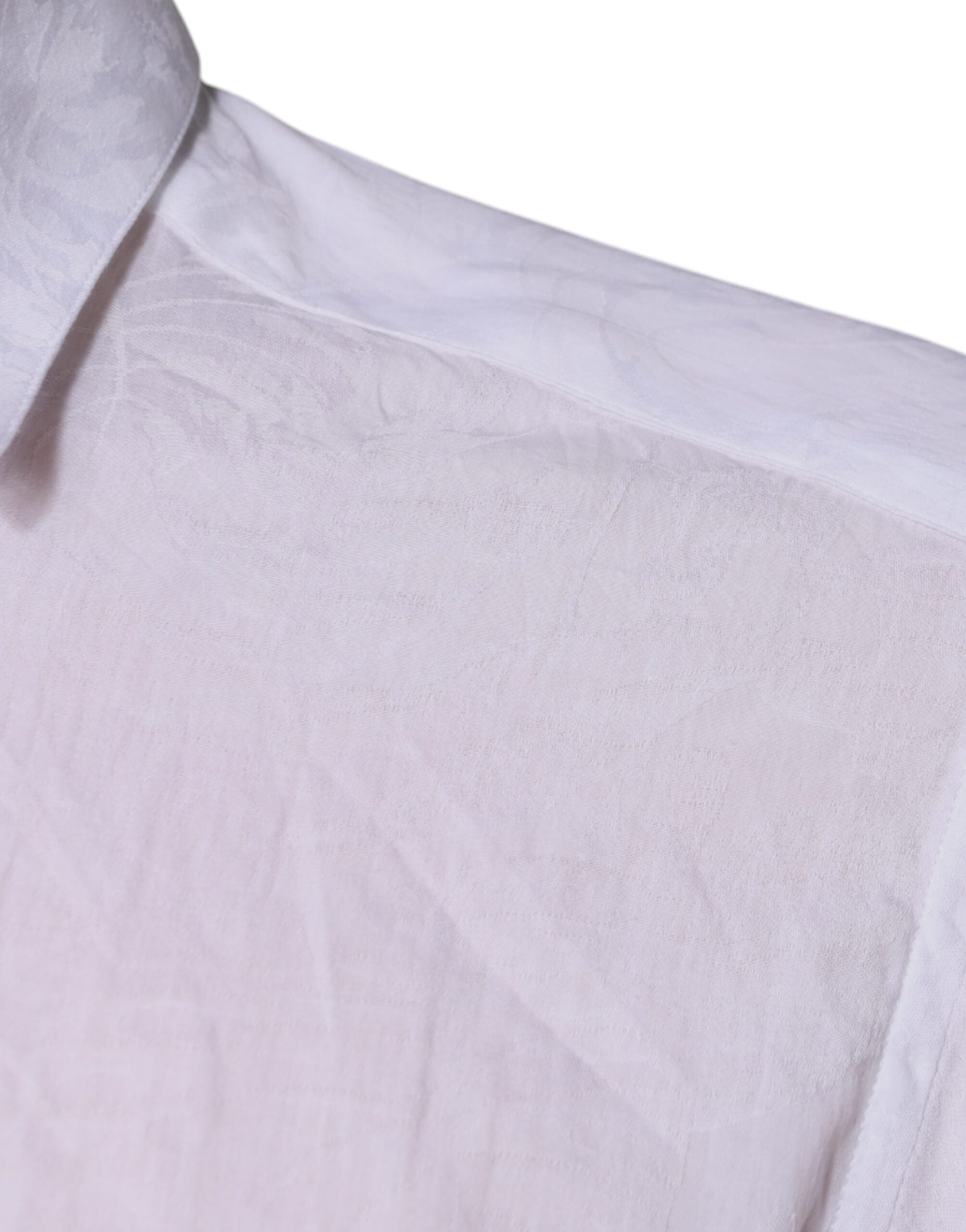 Dolce & Gabbana Weißes Slim Fit Hemd aus Baumwolle für Herren