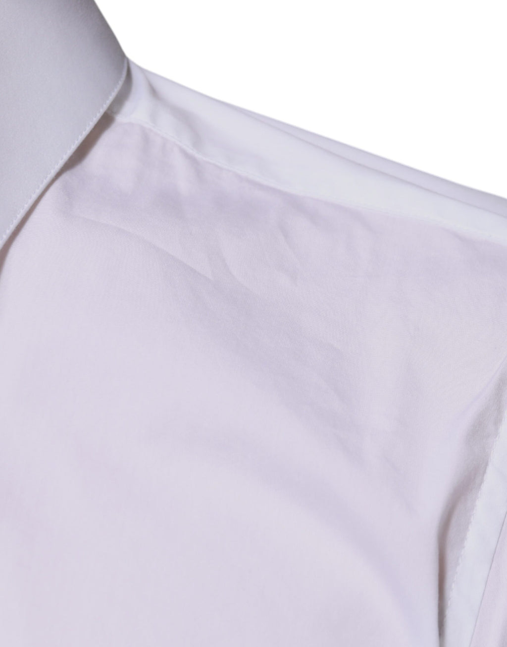 Dolce & Gabbana Weißes Baumwollmischung Männer MARTINI Kleid Hemd