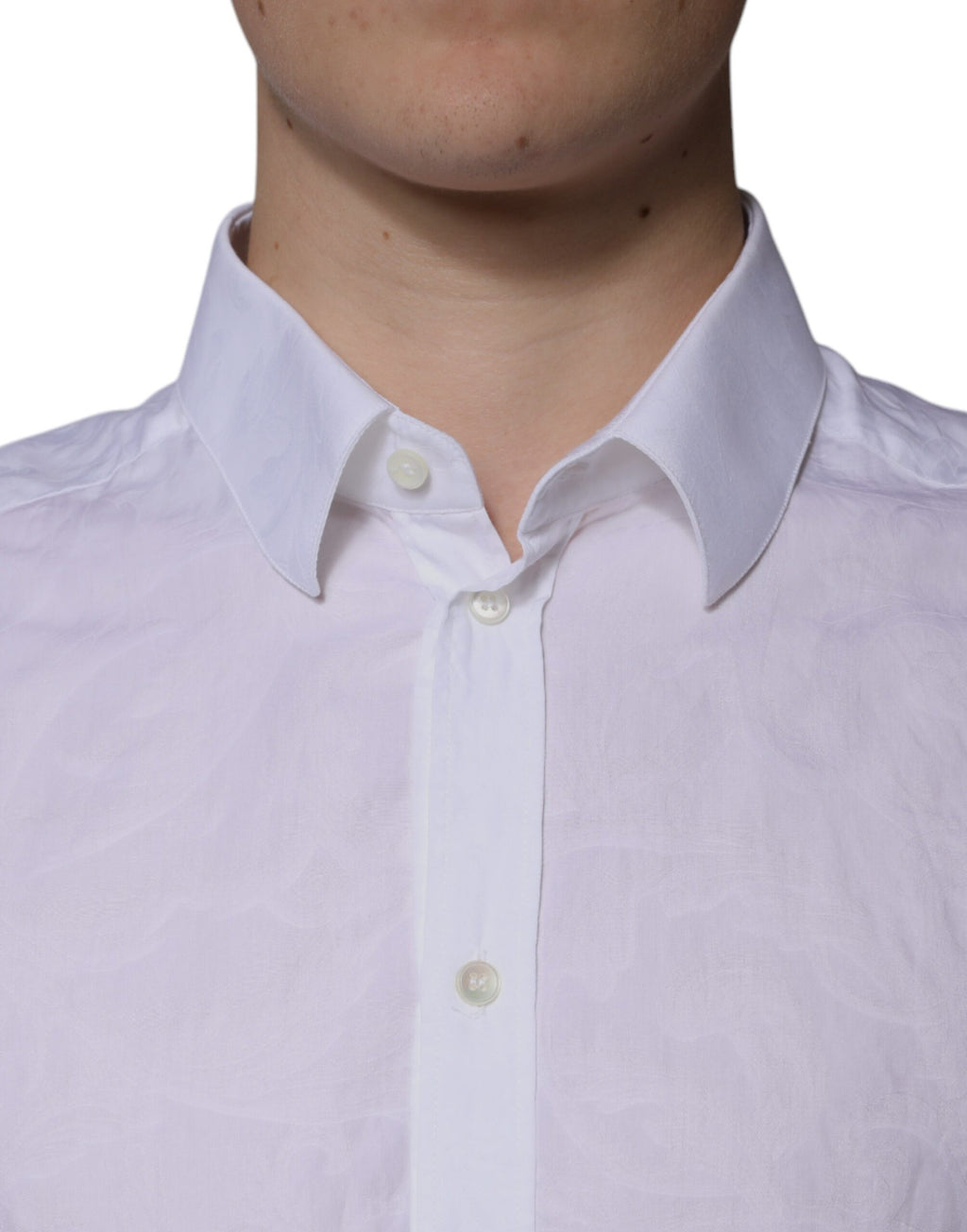 Dolce & Gabbana Weißes Baumwollhemd MARTINI Slim Fit Herren