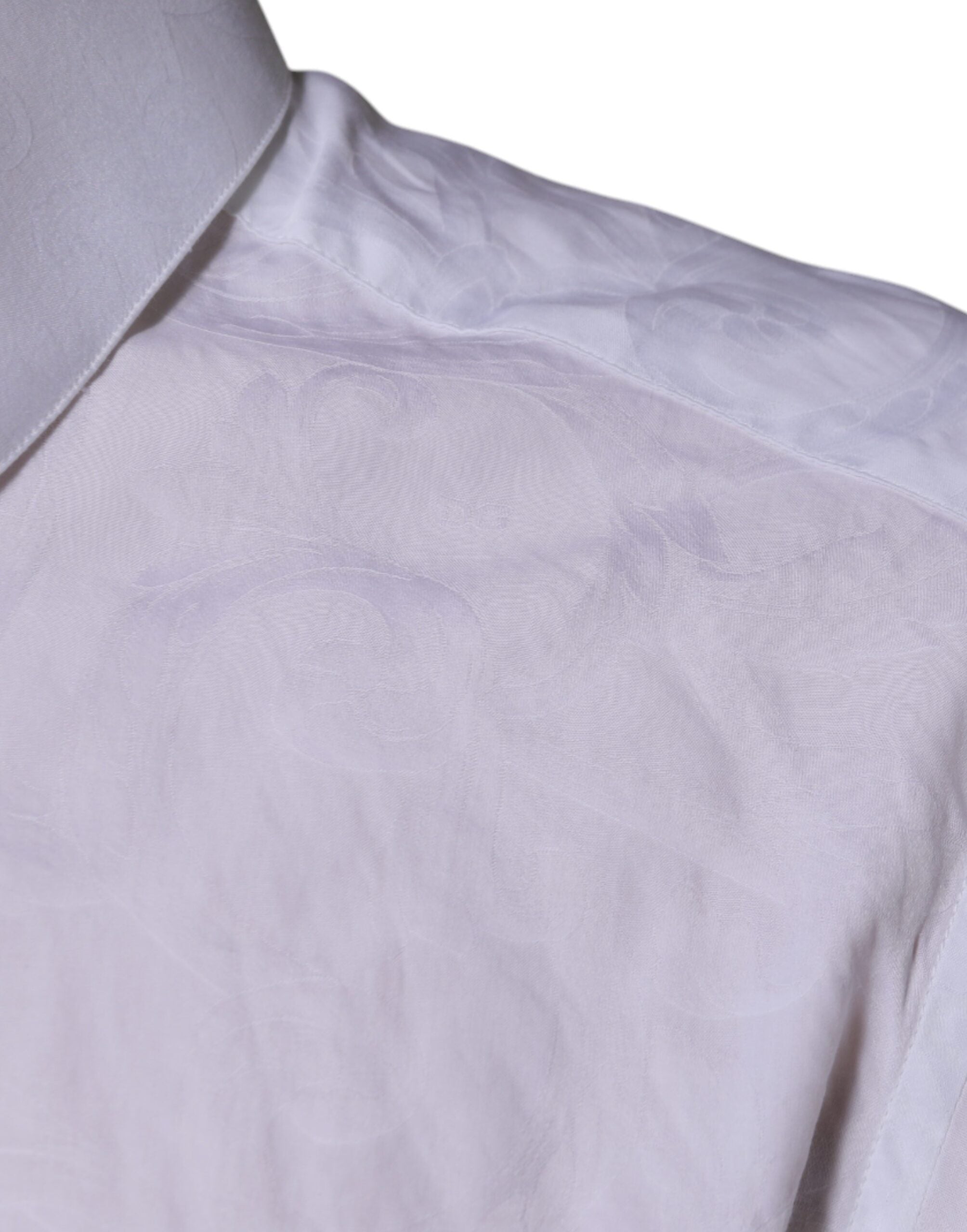 Dolce & Gabbana Weißes Baumwollhemd MARTINI Slim Fit Herren