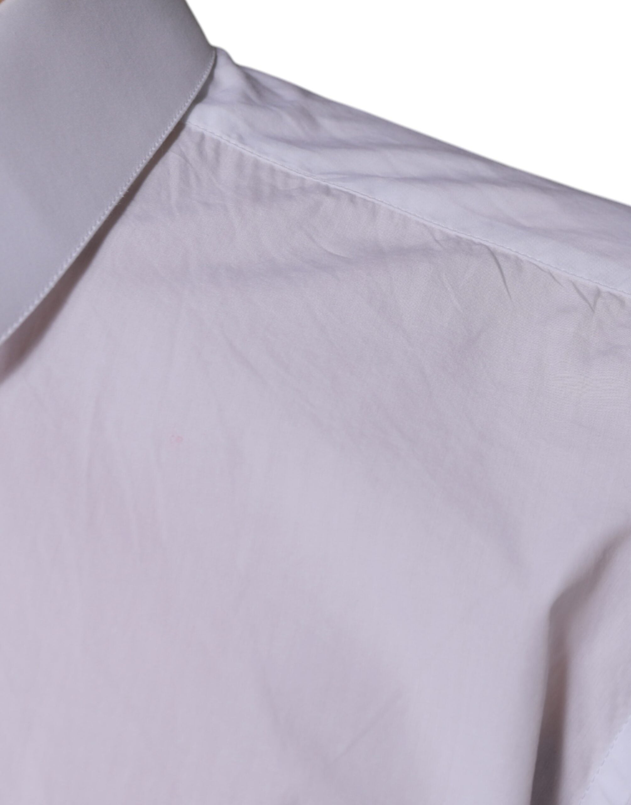 Dolce & Gabbana Weißes Baumwollhemd MARTINI Slim Fit