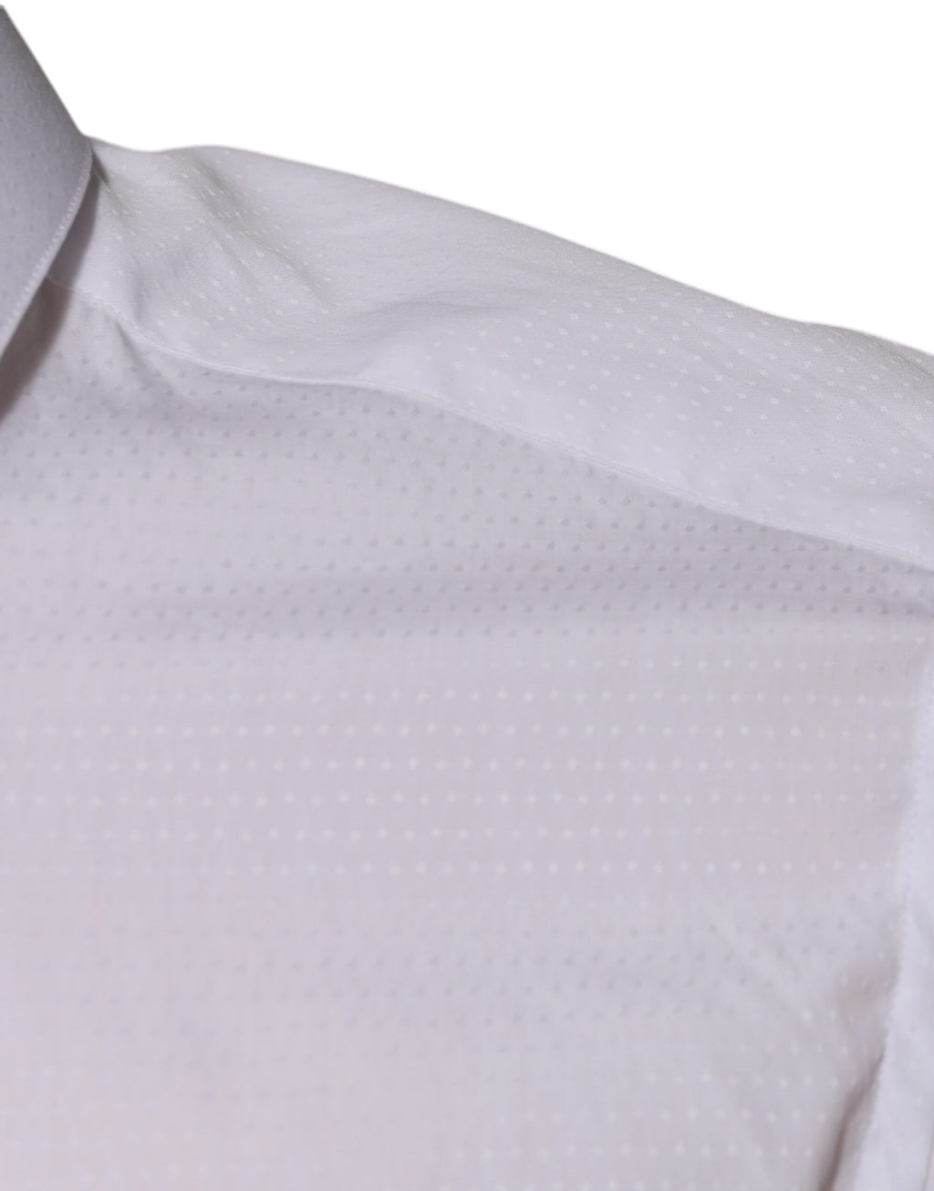 Dolce & Gabbana Weißes formelles Herrenhemd GOLD aus Baumwolle