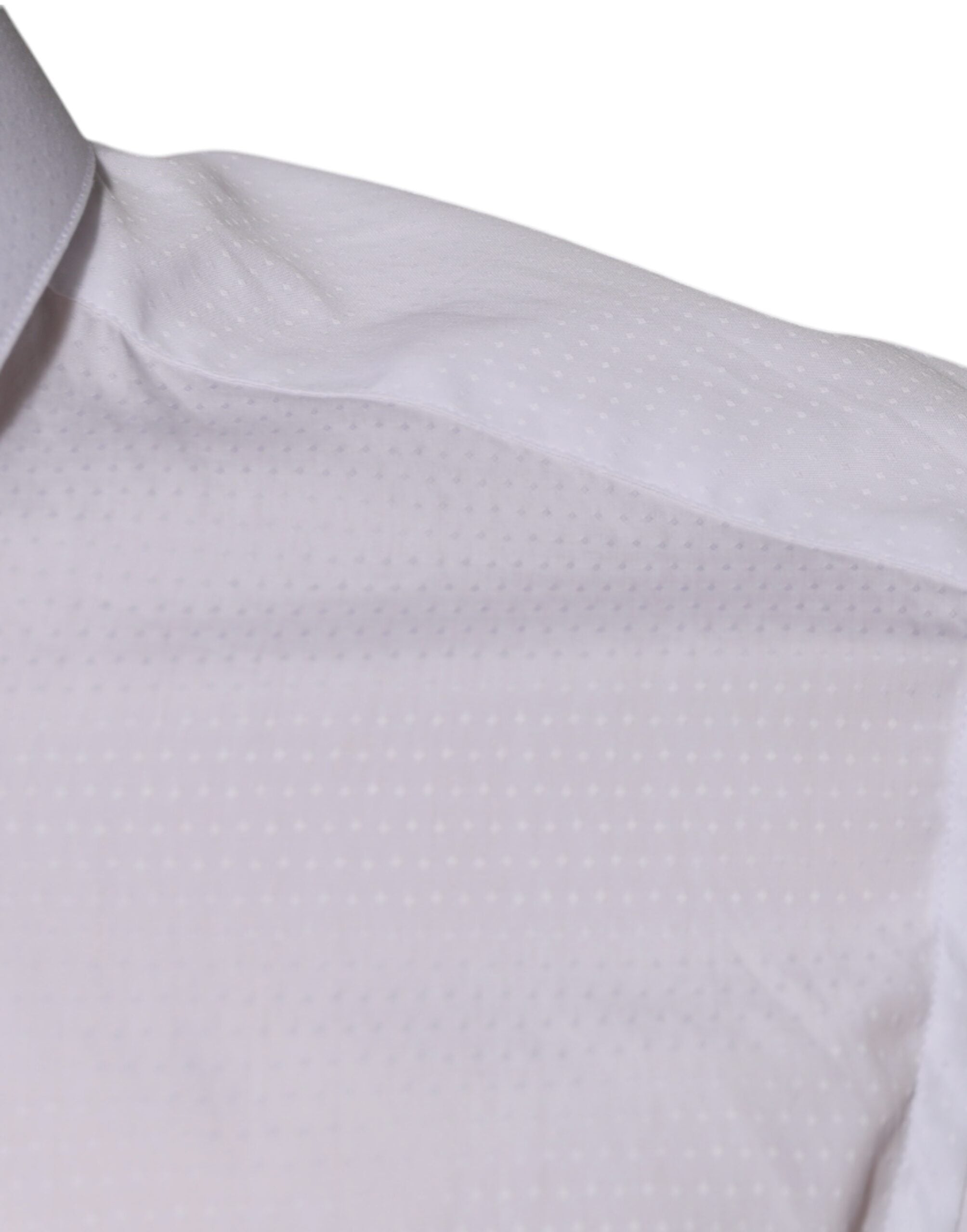 Dolce & Gabbana Weißes formelles Herrenhemd GOLD aus Baumwolle