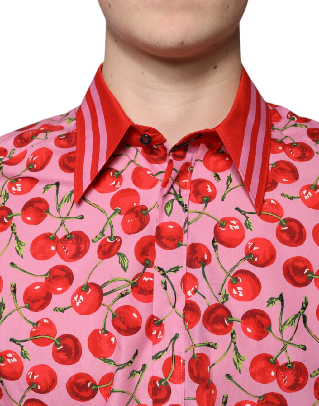 Dolce & Gabbana Rosa Kirsche Baumwolle Formal MARTINI Kleid Hemd