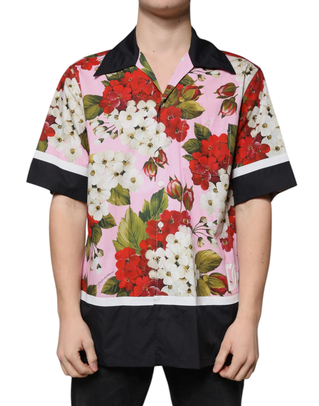 Dolce & Gabbana Multicolor Floral Button Down Freizeithemd