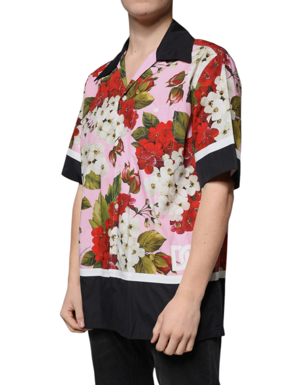 Dolce & Gabbana Multicolor Floral Button Down Freizeithemd