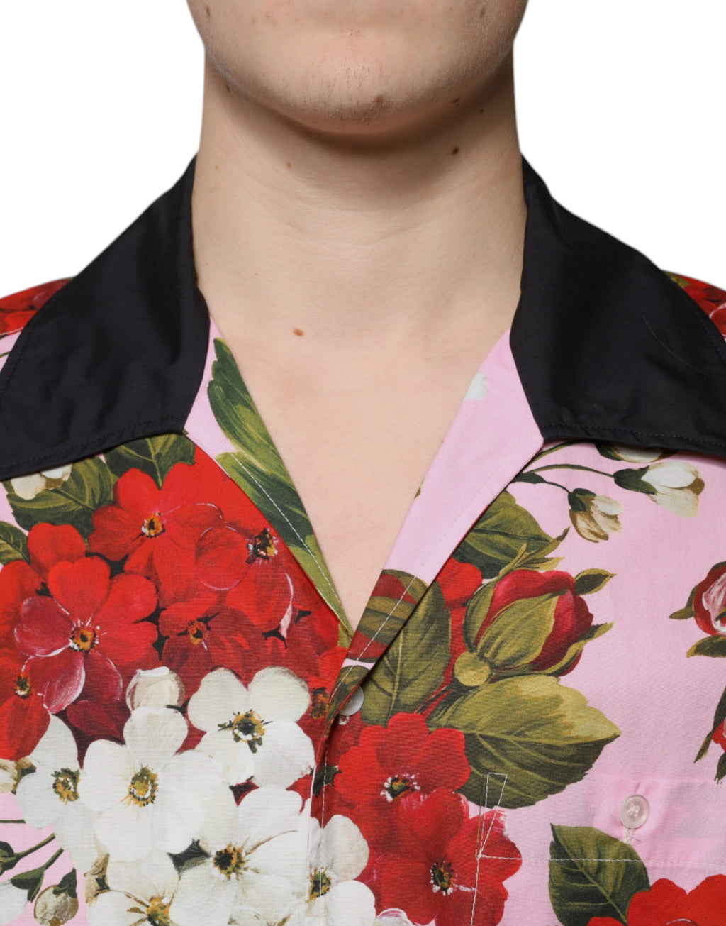 Dolce & Gabbana Multicolor Floral Button Down Freizeithemd