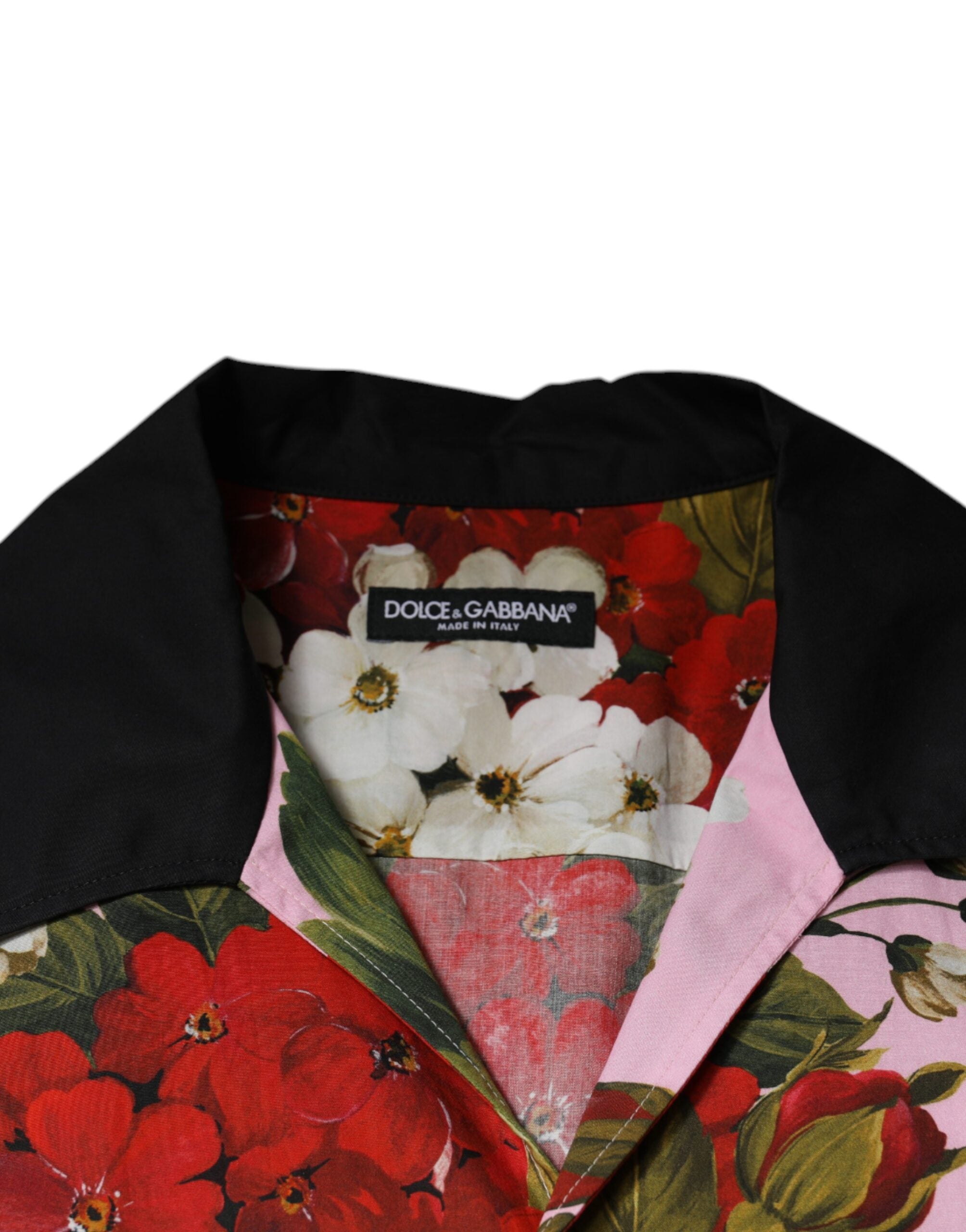 Dolce & Gabbana Multicolor Floral Button Down Freizeithemd