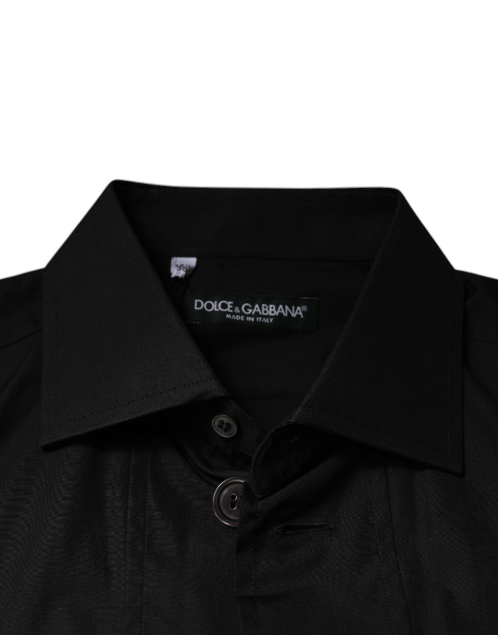 Dolce & Gabbana Schwarzes Baumwollhemd mit langen Ärmeln für formelle Anlässe