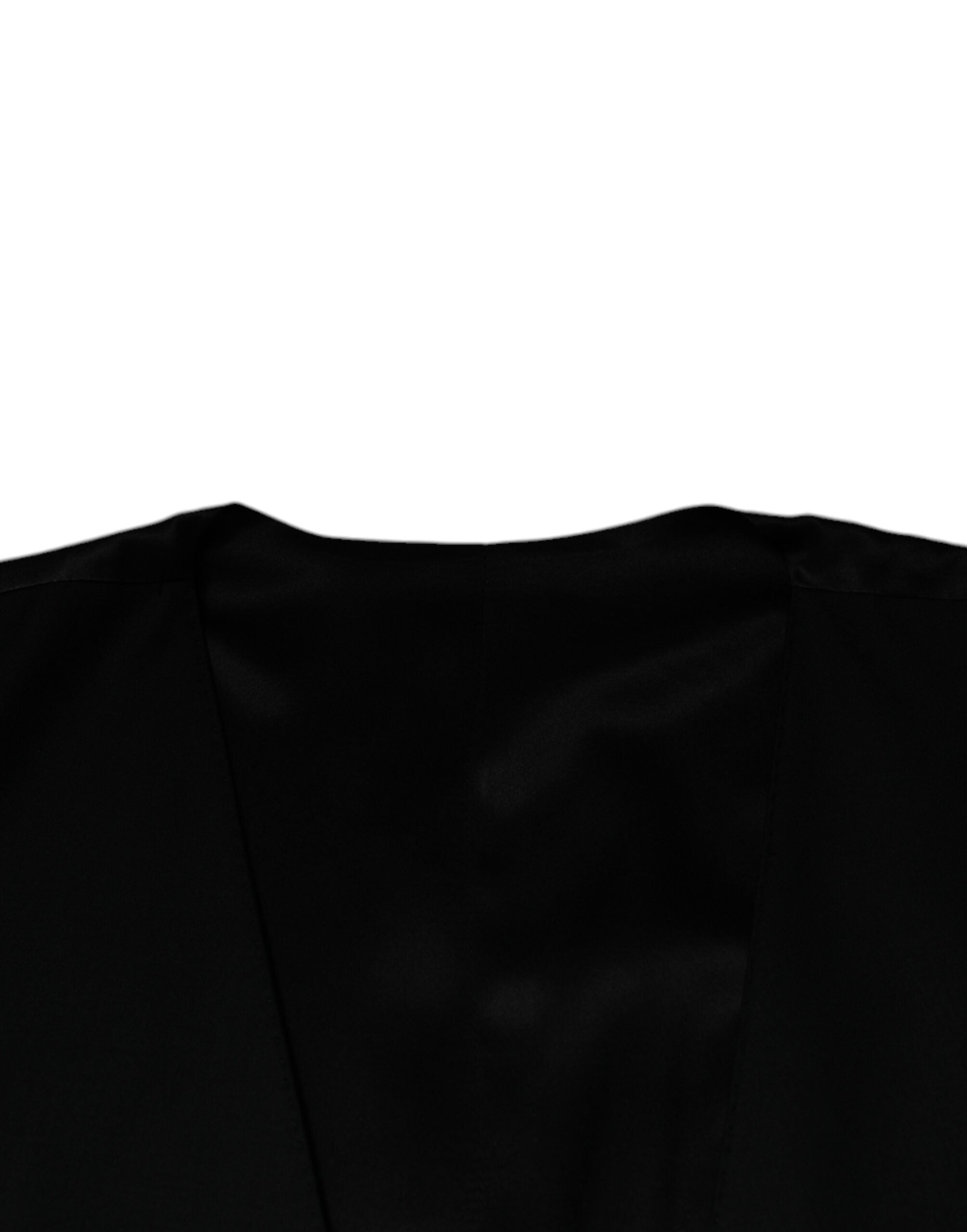 Dolce & Gabbana Schwarz Wolle Formal Dress Männer Weste Weste