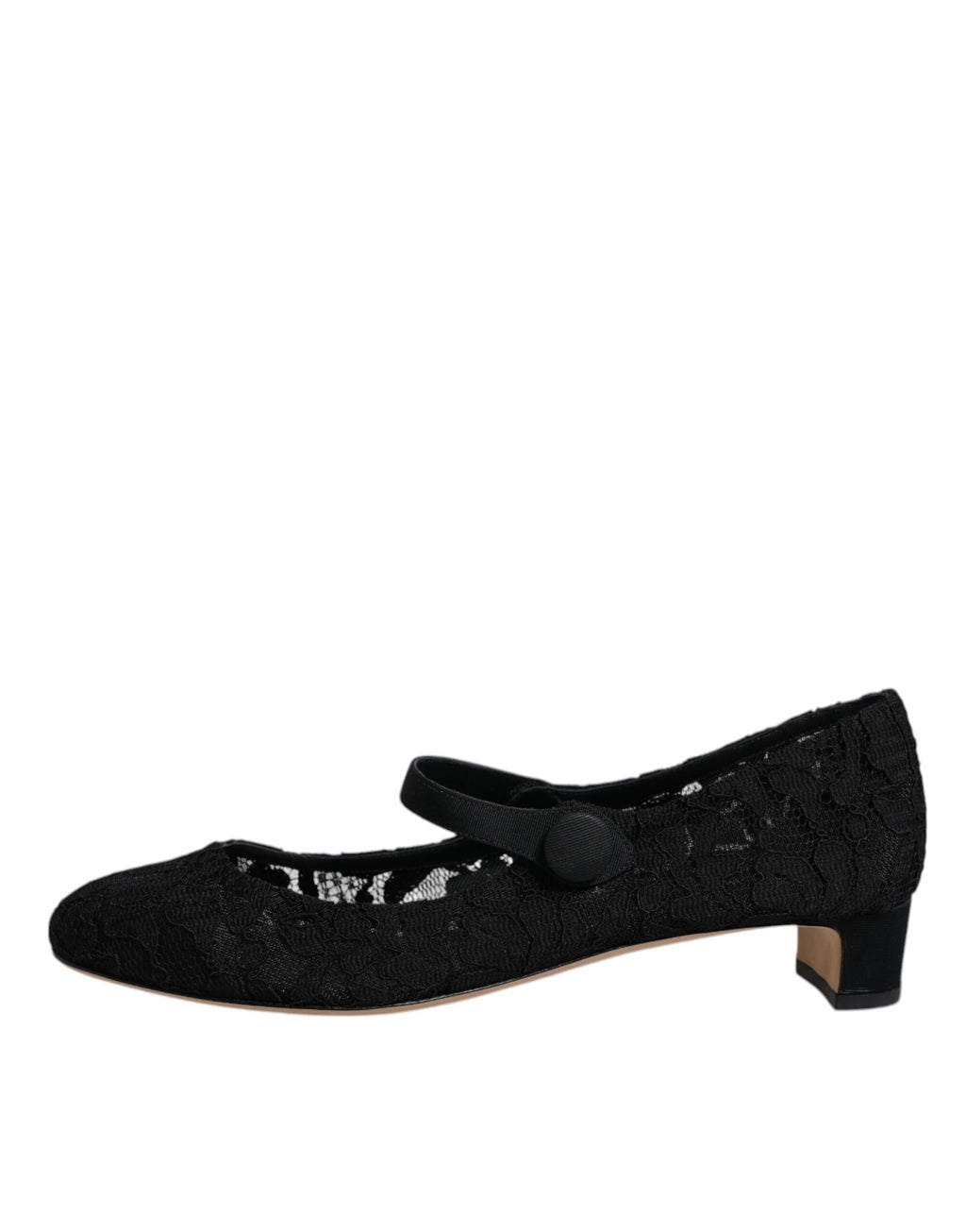 Dolce & Gabbana Schwarz Mary Jane Taormina Spitze Pumps Schuhe