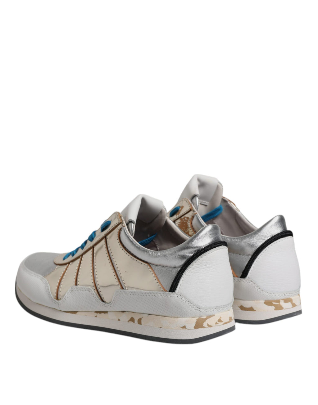 Dolce & Gabbana Multicolor Leder Low Top Sneakers Schuhe