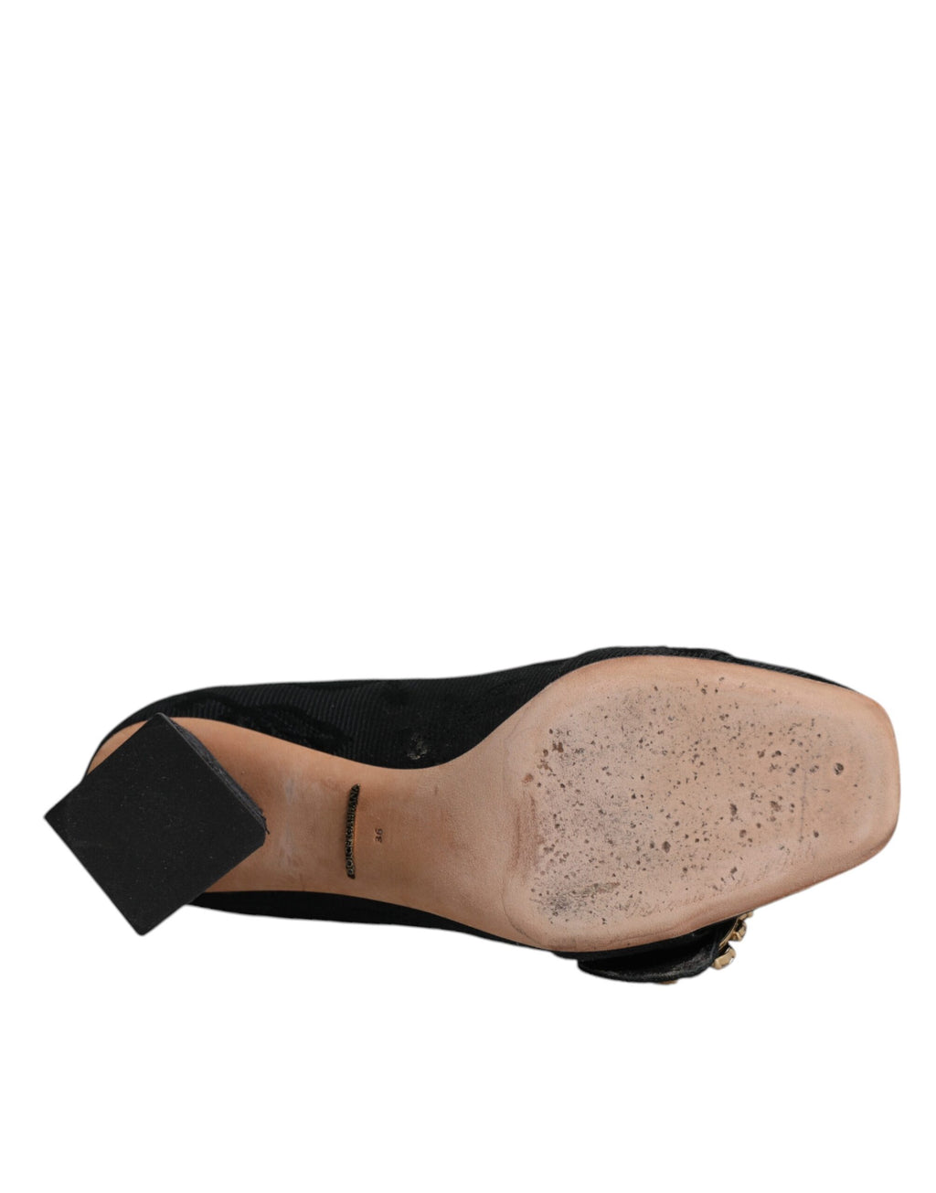Dolce & Gabbana Schwarz Brokat Kristalle Heels Pumps Schuhe