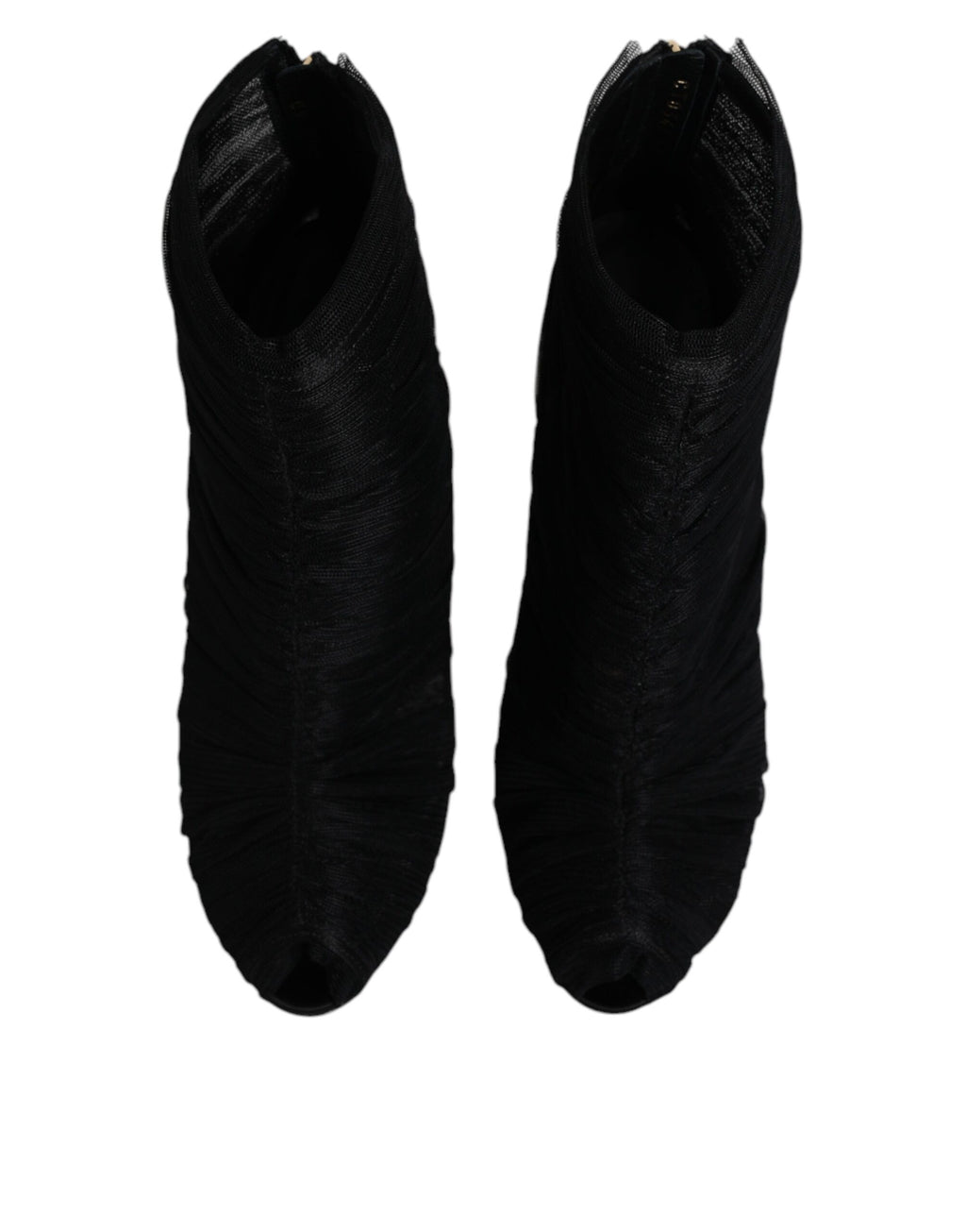 Dolce & Gabbana Schwarz Mesh Stiletto Heels Stiefelette Schuhe