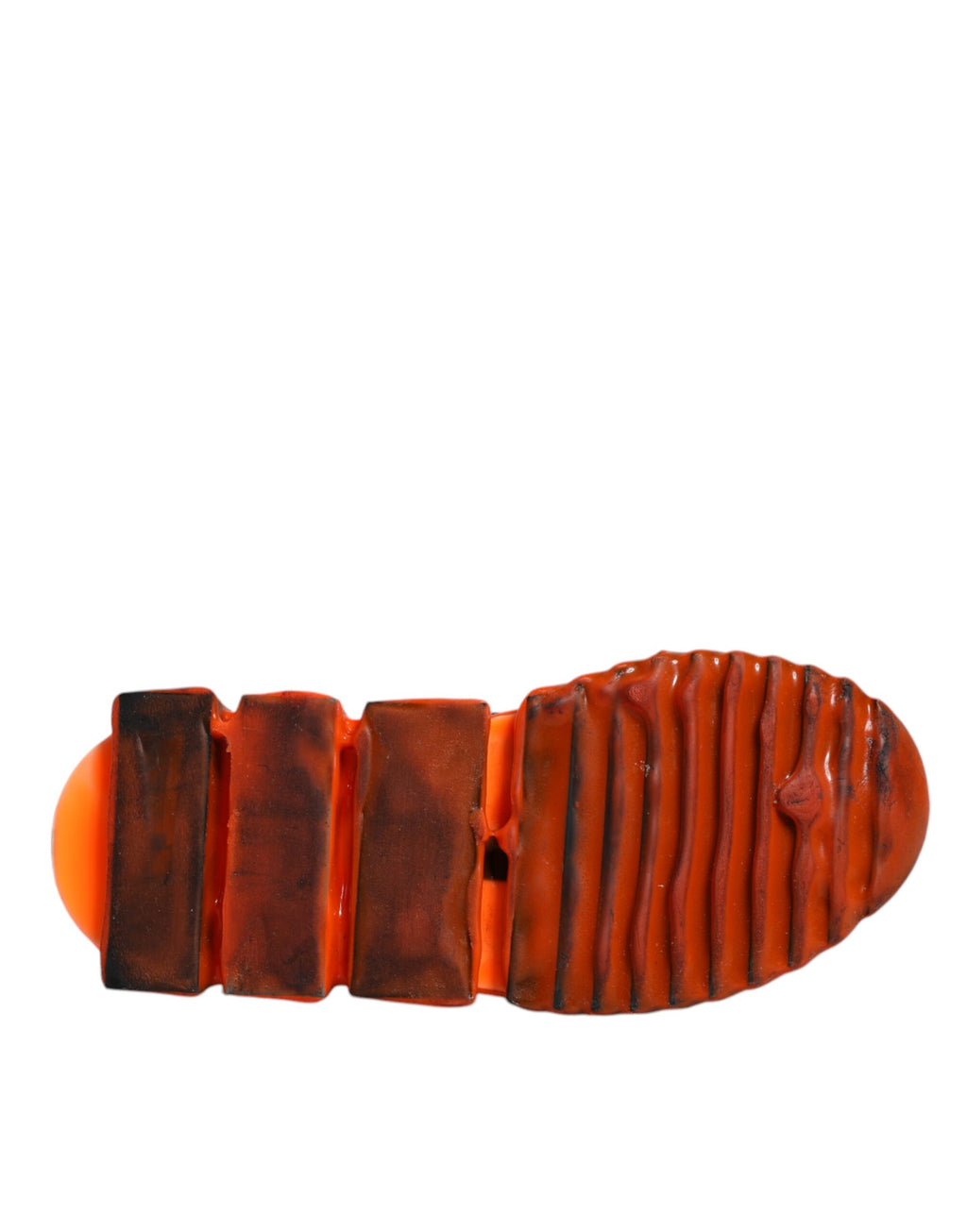 Dolce & Gabbana Weiß Orange Slip On Sorrento Turnschuhe Schuhe