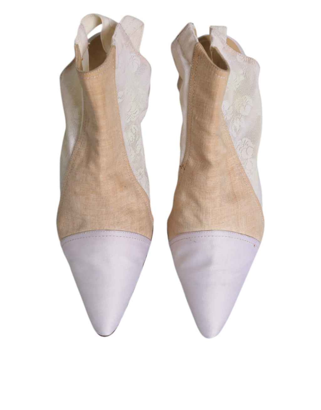 Dolce & Gabbana Multicolor Patchwork Heels Slingback Schuhe