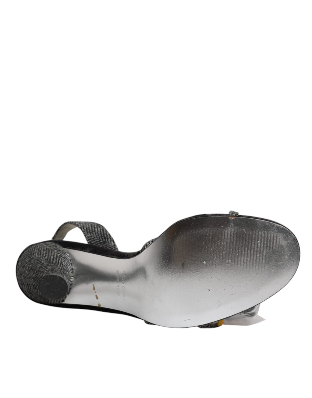 Dolce & Gabbana Schwarz Chevron High Heels Sandalen Schuhe