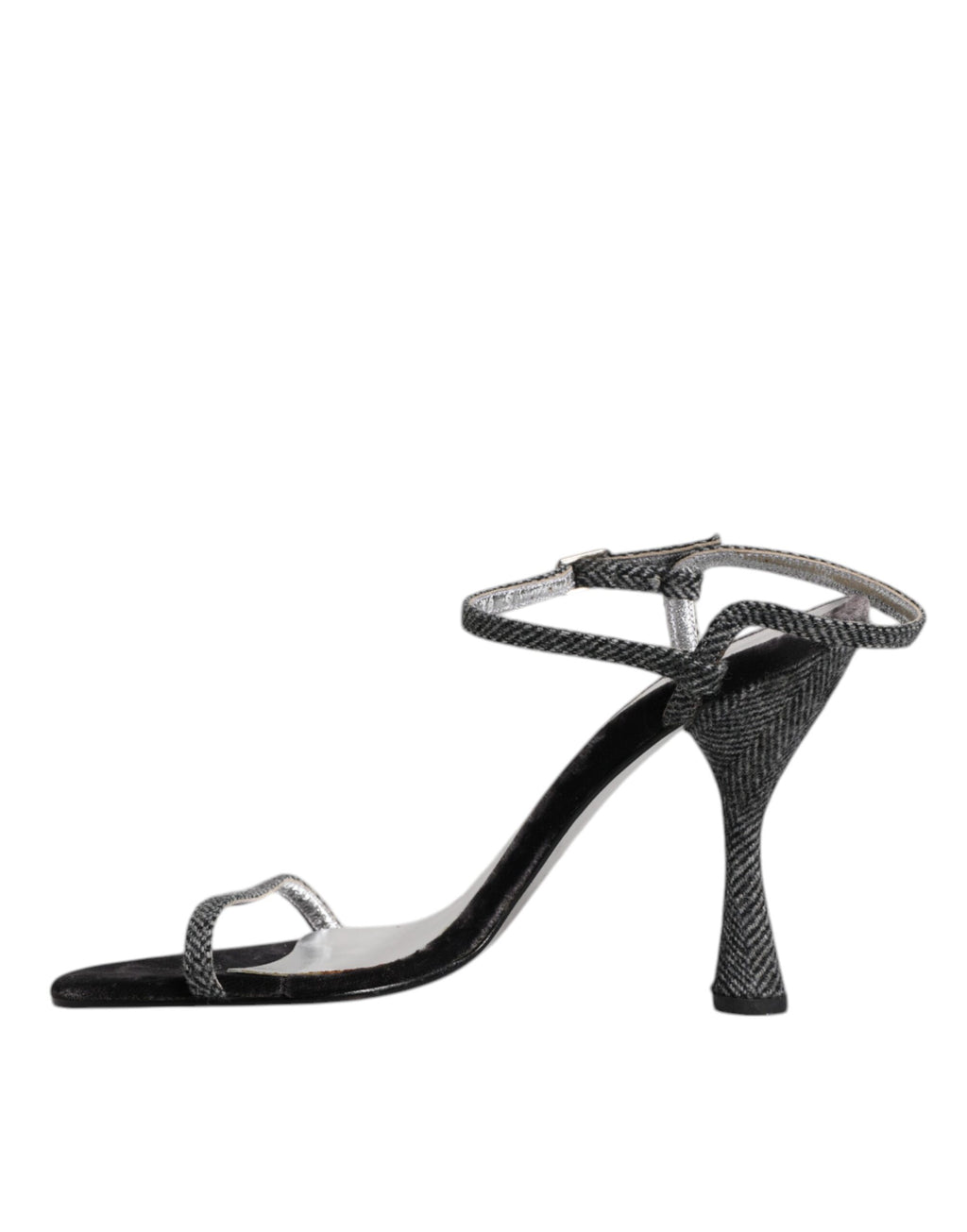 Dolce & Gabbana Schwarzer Knöchelriemen High Heels Sandalen Schuhe