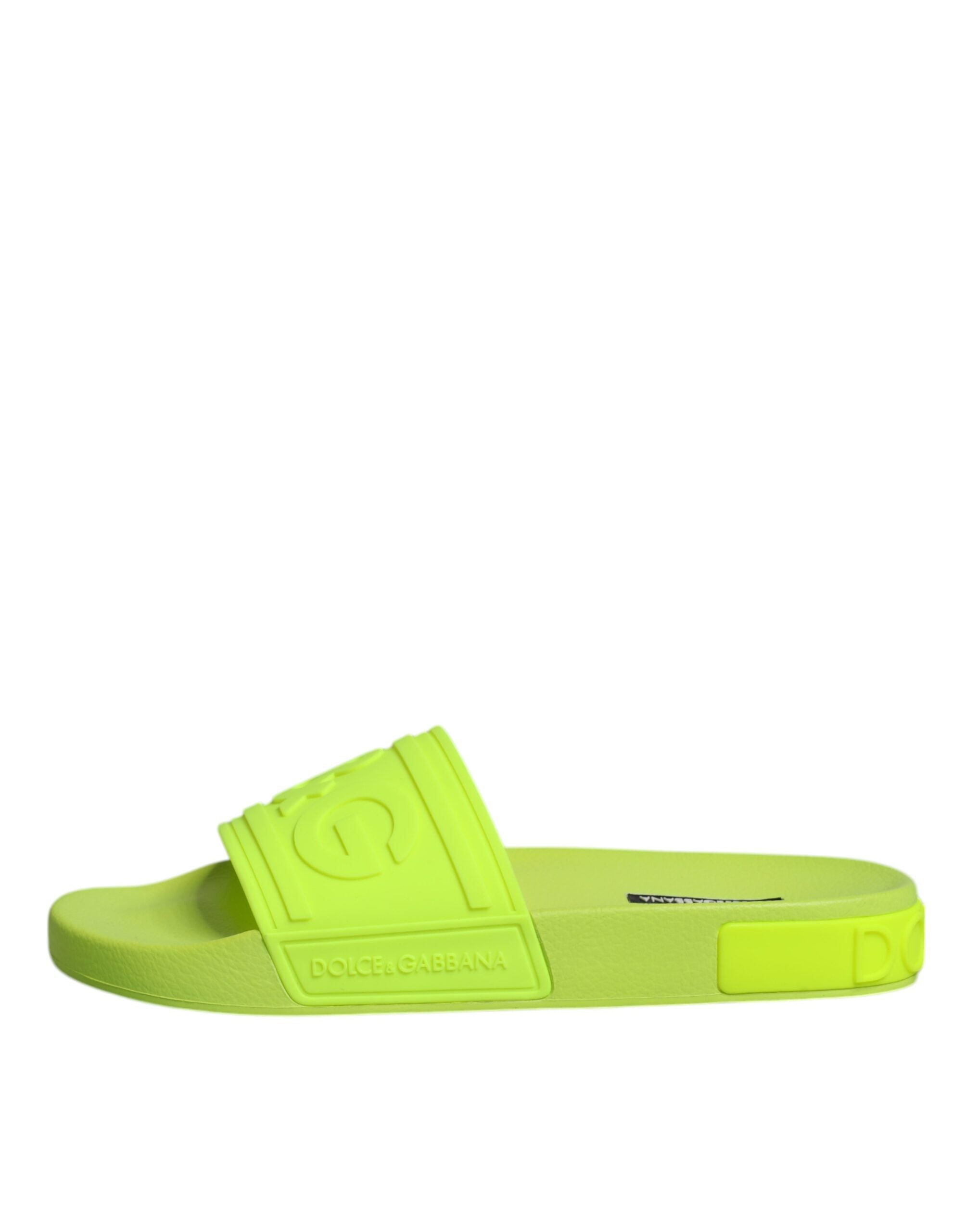 Dolce & Gabbana Gummirutschen Sandalen Strandbekleidung Schuhe grün