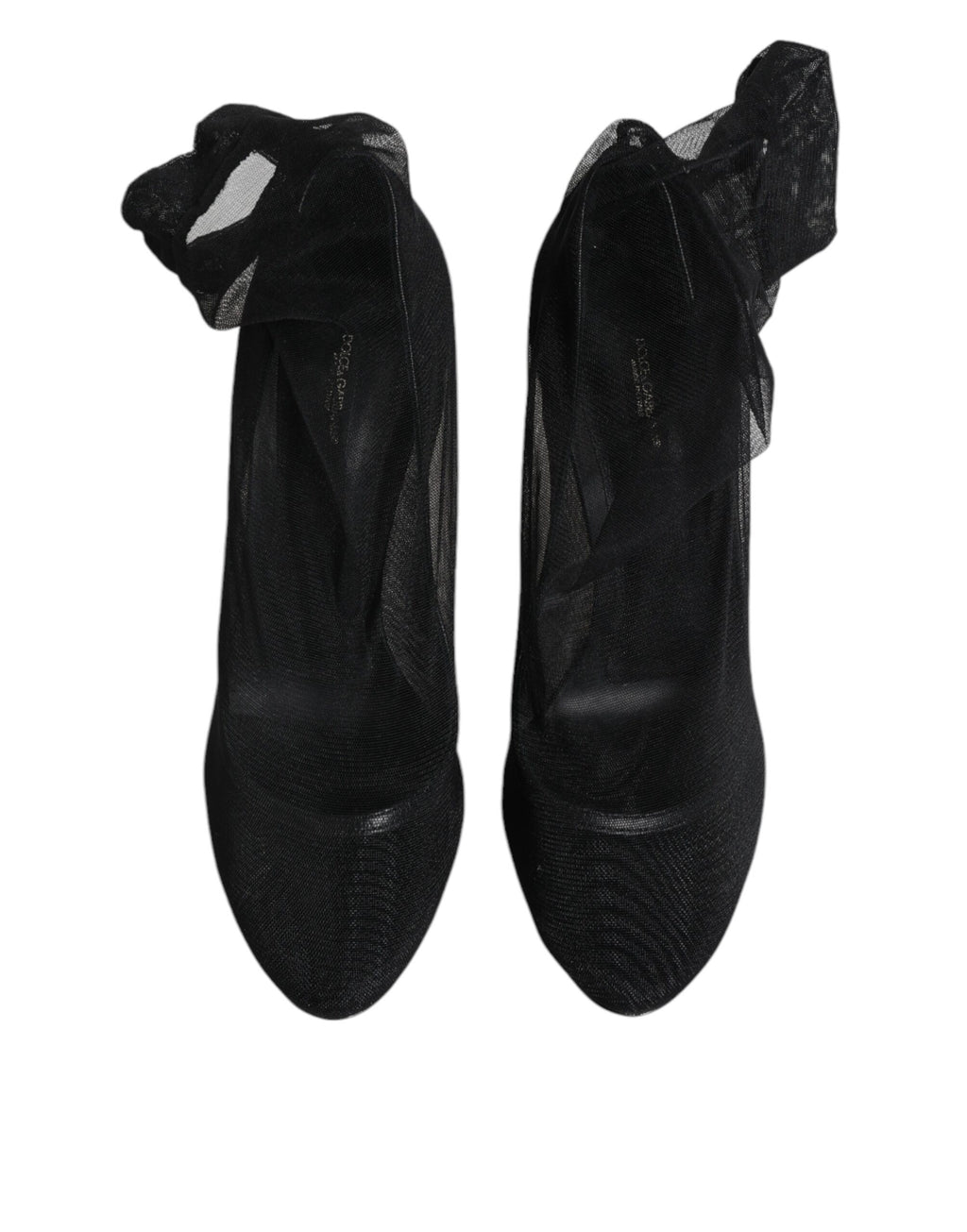 Dolce & Gabbana Schwarz Nylon Mesh Socke Stil Stiefel Schuhe