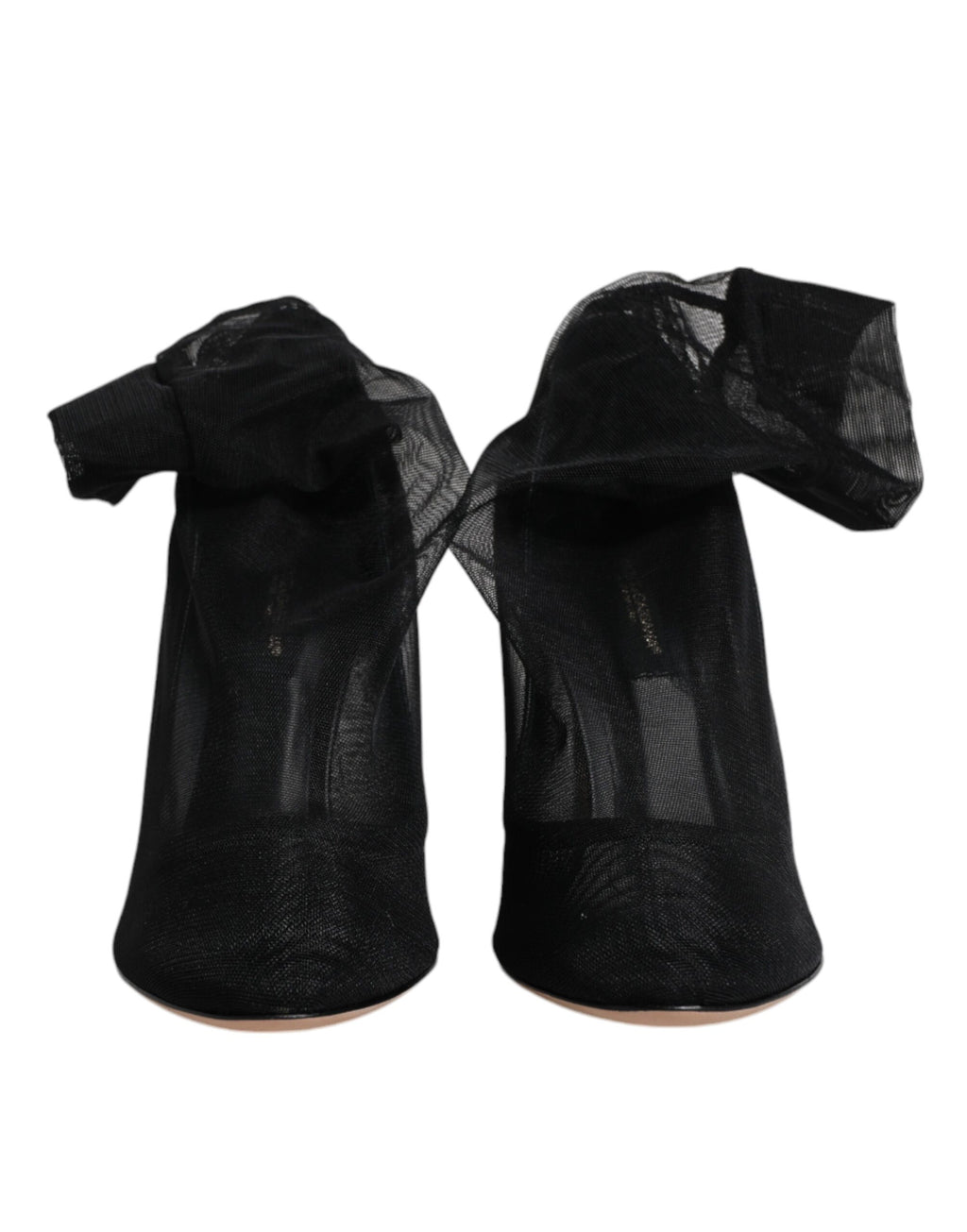 Dolce & Gabbana Schwarz Nylon Mesh Socke Stil Stiefel Schuhe