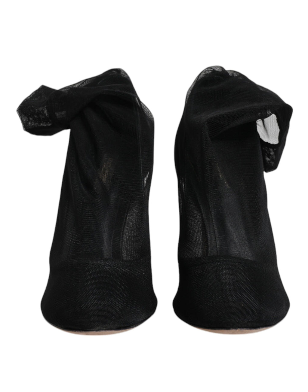 Dolce & Gabbana Schwarz Nylon Mesh Socke Stil Stiefel Schuhe