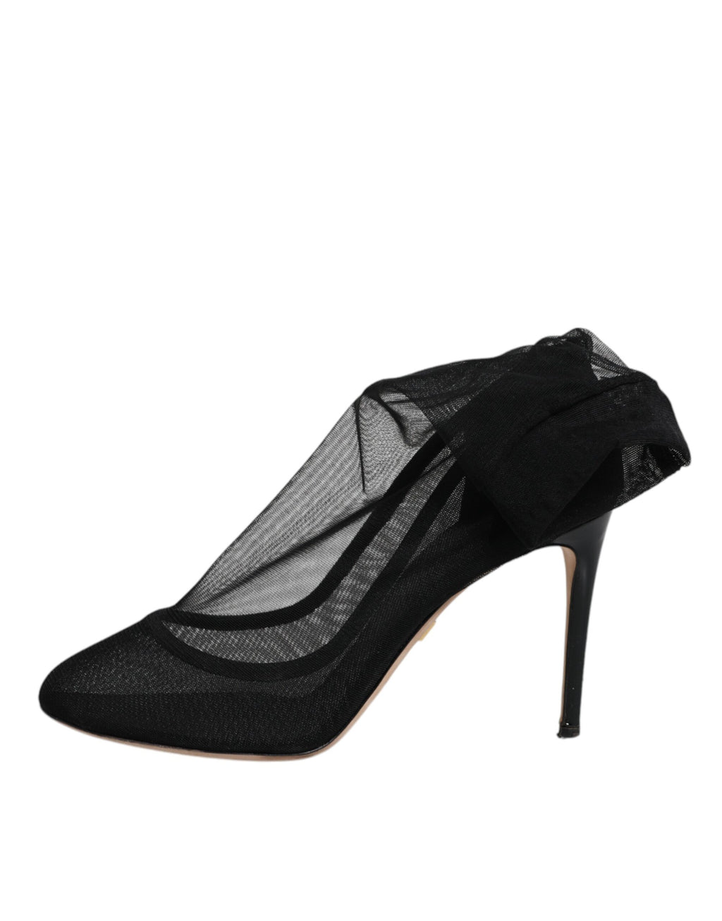 Dolce & Gabbana Schwarz Nylon Mesh Socke Stil Stiefel Schuhe