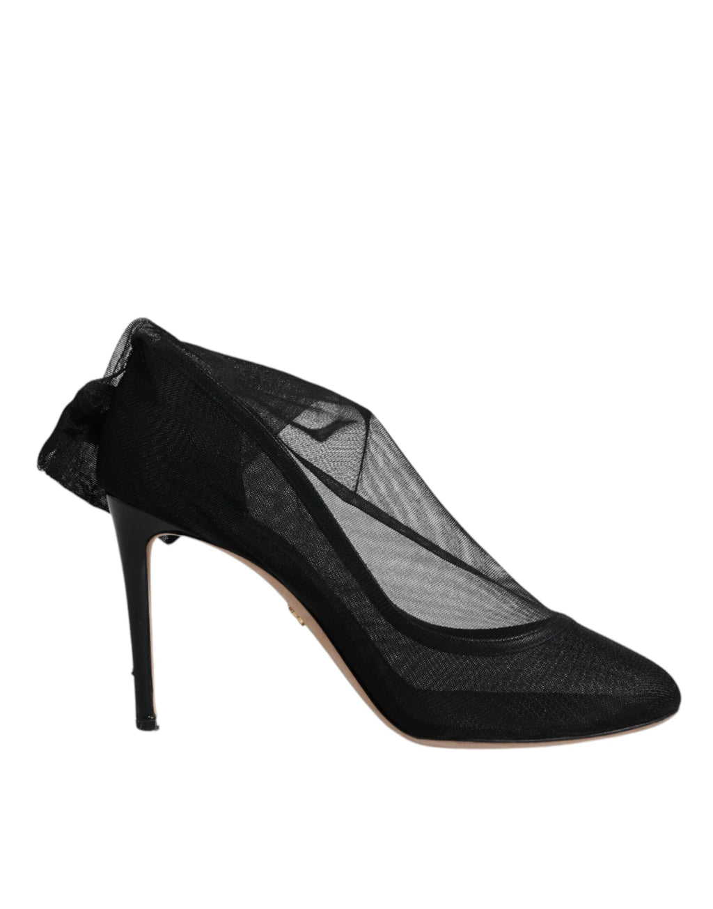 Dolce & Gabbana Schwarz Nylon Mesh Socke Stil Stiefel Schuhe