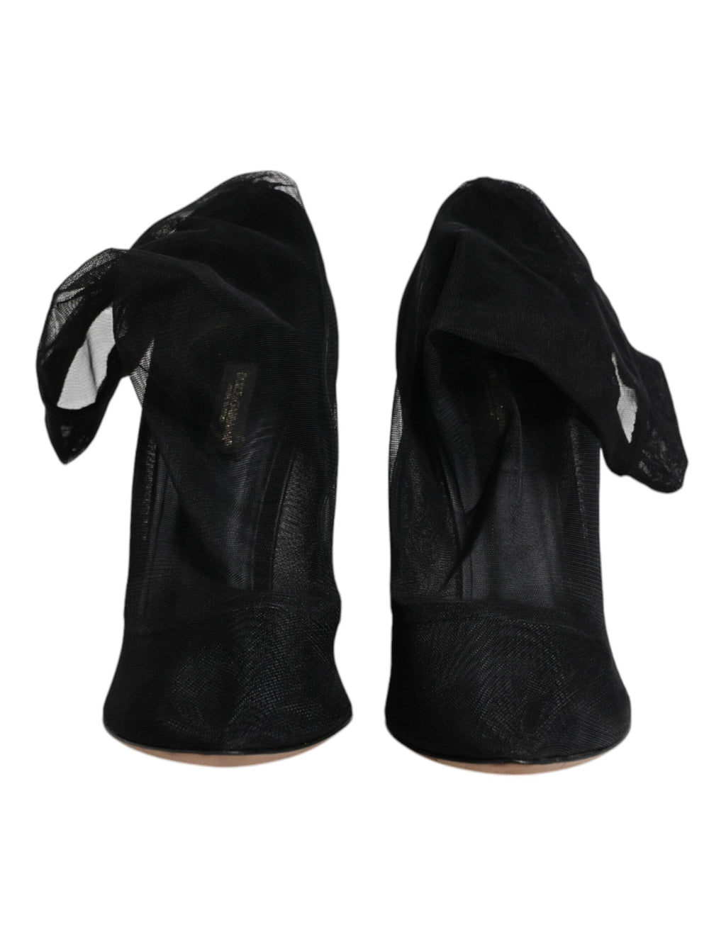 Dolce & Gabbana Schwarz Nylon Mesh Socke Stil Stiefel Schuhe