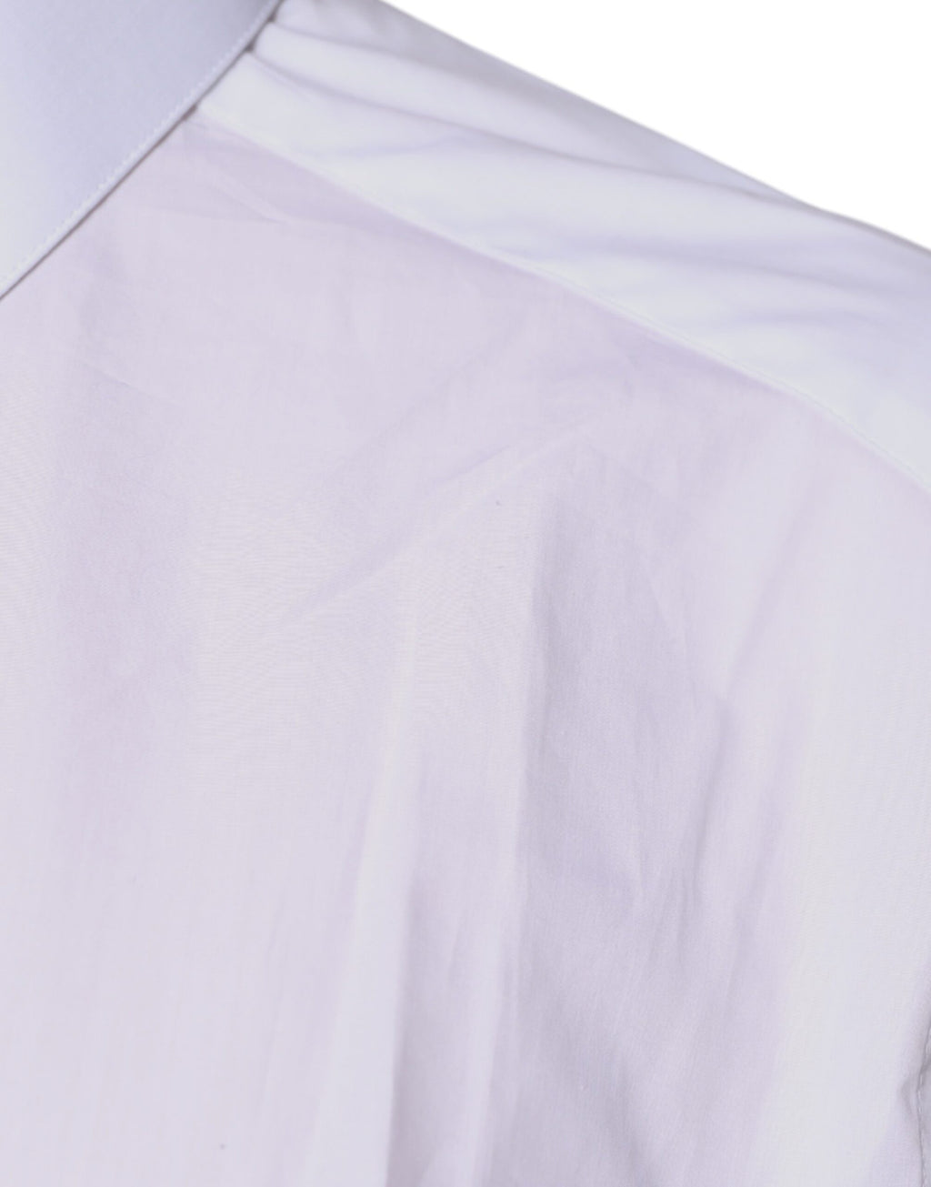 Dolce & Gabbana Weißes Baumwollhemd mit Kragen und langen Ärmeln