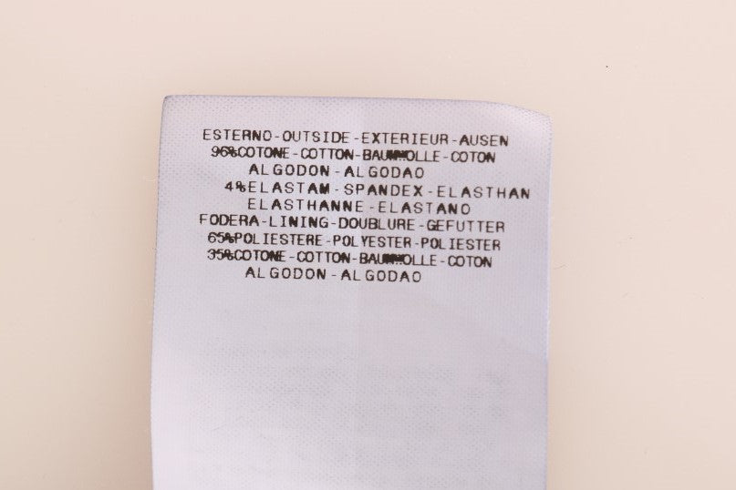 Ermanno Scervino Lila Cord Stretch-Bootcut-Hose