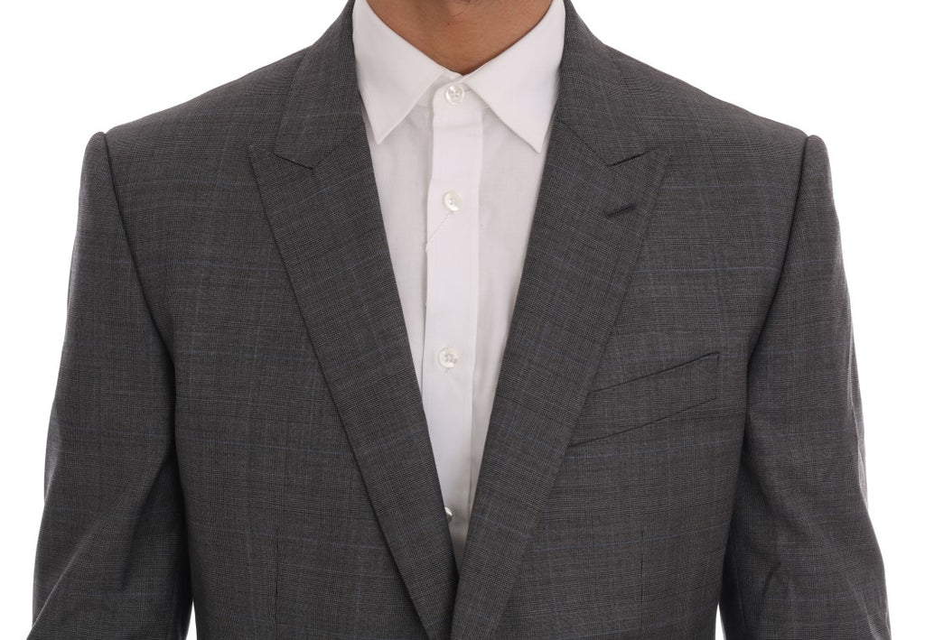Dolce & Gabbana Graue Wolle MARTINI Schlanker Blazer
