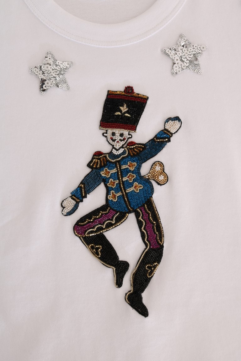 Dolce & Gabbana Weißes T-Shirt Märchen aus Baumwolle