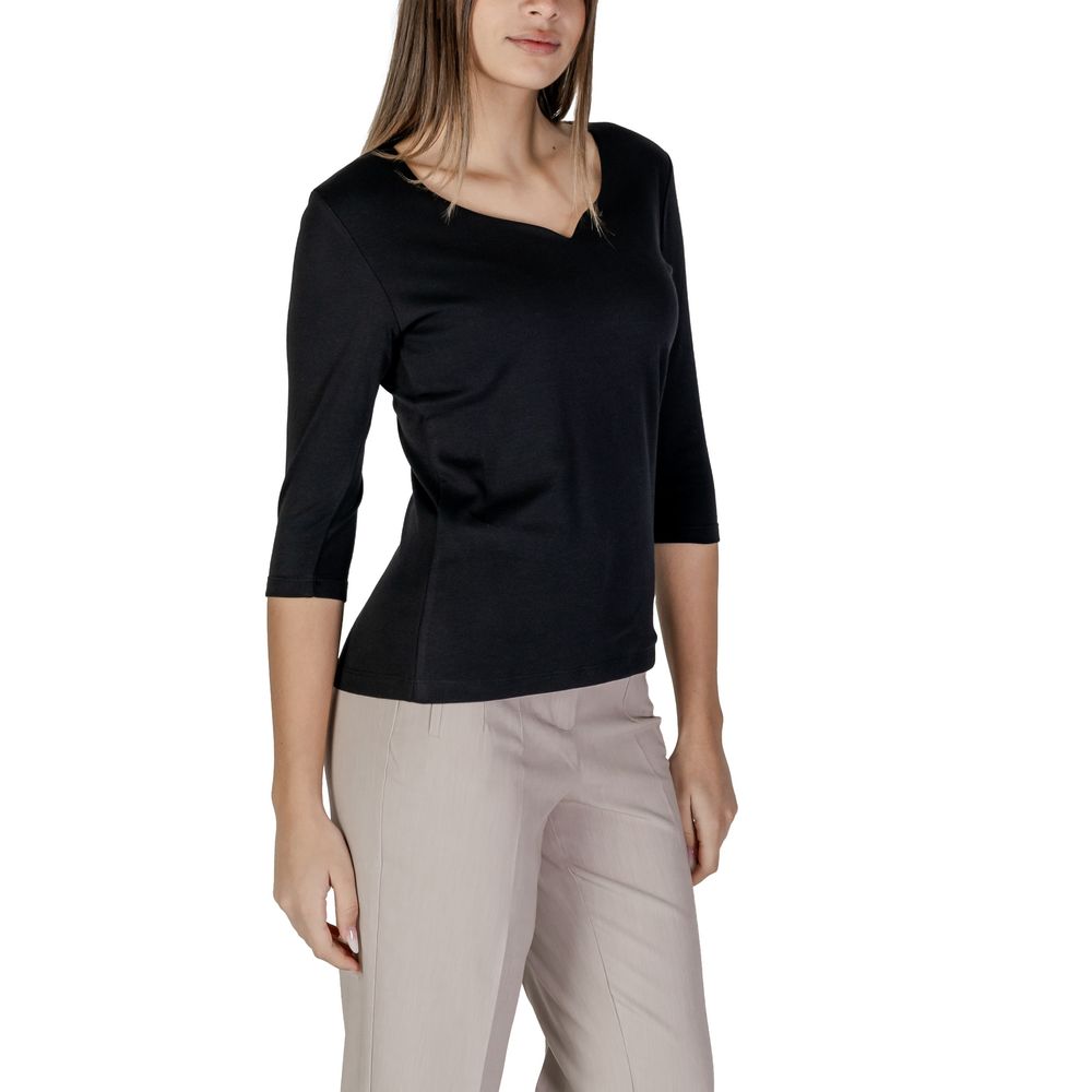 Street One Schwarzes T-Shirt aus Baumwolle