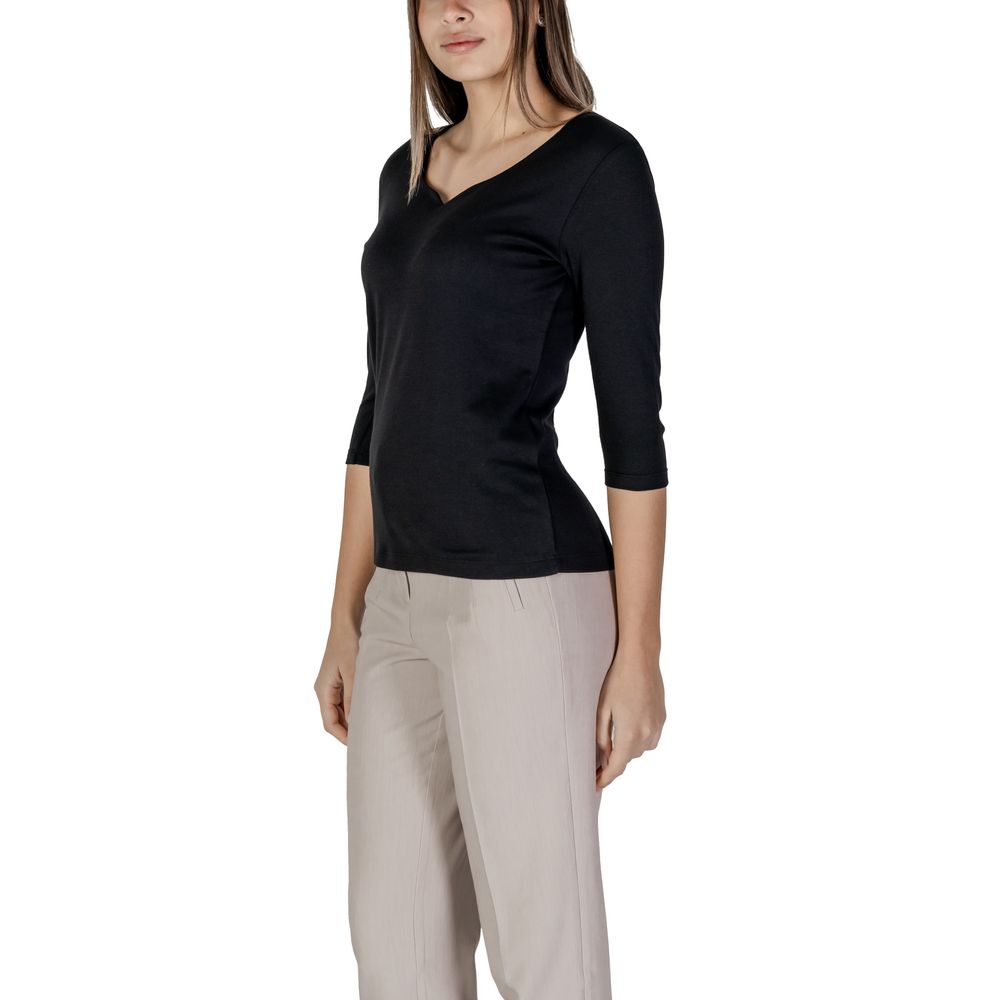 Street One Schwarzes T-Shirt aus Baumwolle