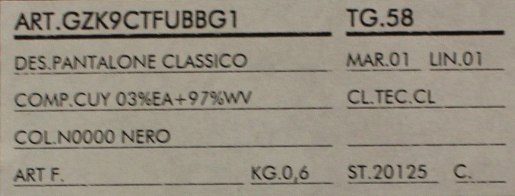 Dolce & Gabbana Schwarze Stretch-Faltenhose aus Wolle