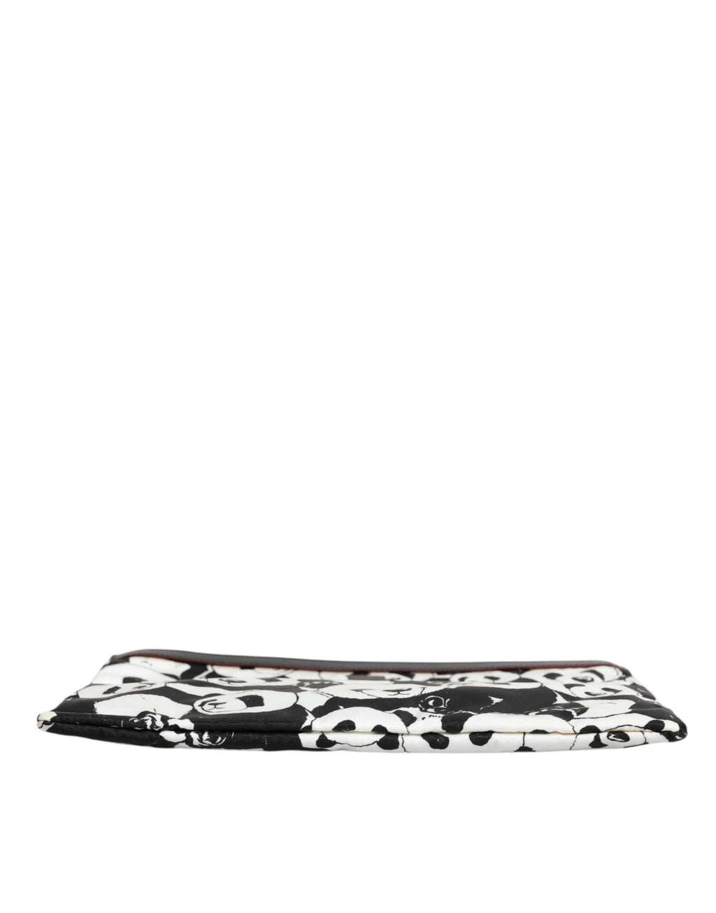Dolce & Gabbana Schwarz-weißes Panda-Muster Clutch Pouch Tasche