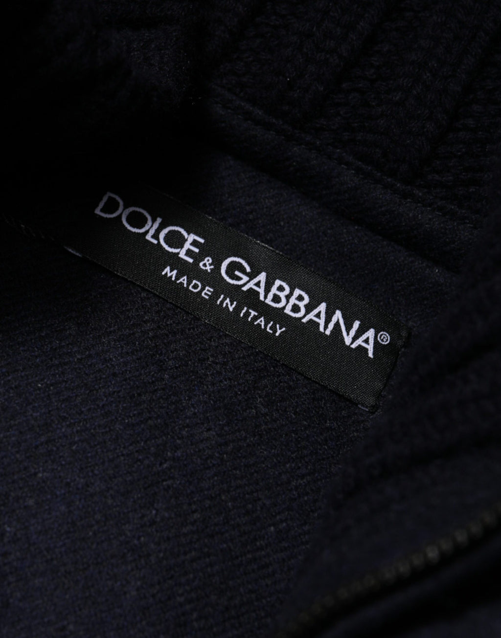 Dolce & Gabbana Schwarzes Nylon mit Kapuze Puffer Männer Mantel Jacke