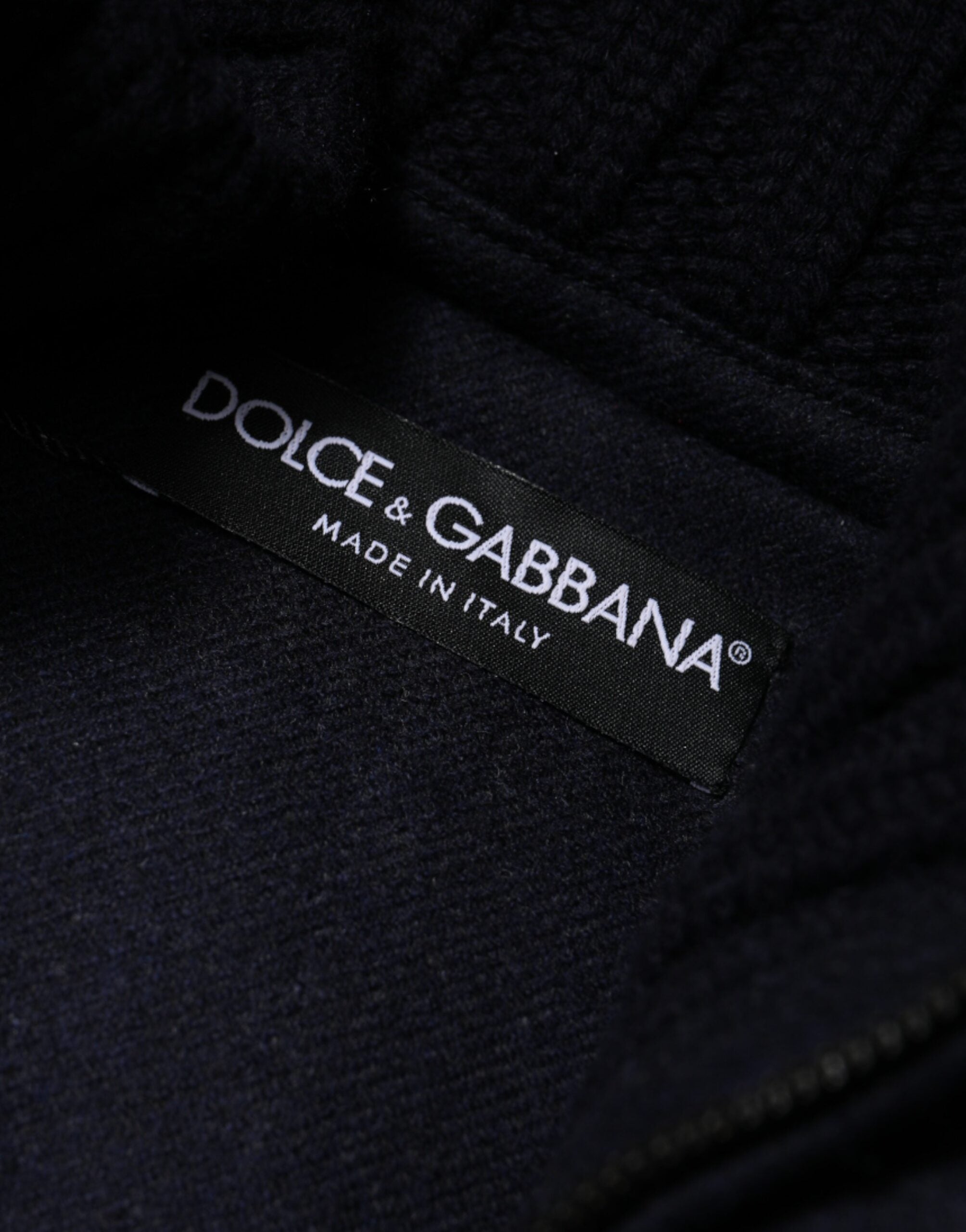 Dolce & Gabbana Schwarzes Nylon mit Kapuze Puffer Männer Mantel Jacke